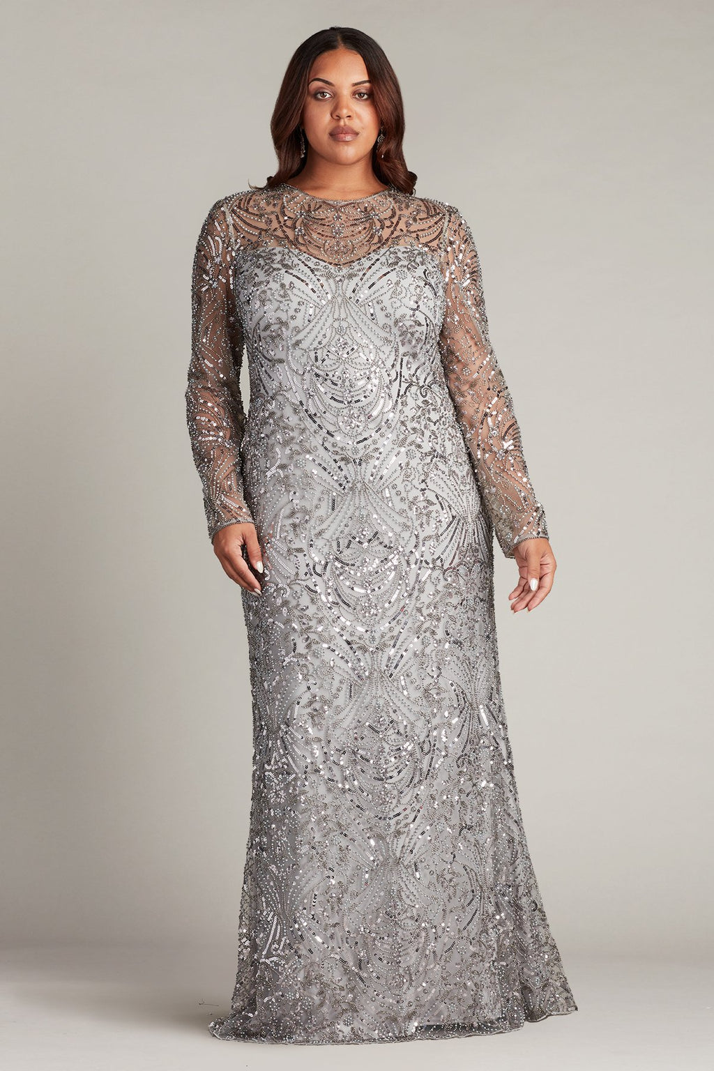 Keziah Embellished Illusion Gown - PLUS SIZE