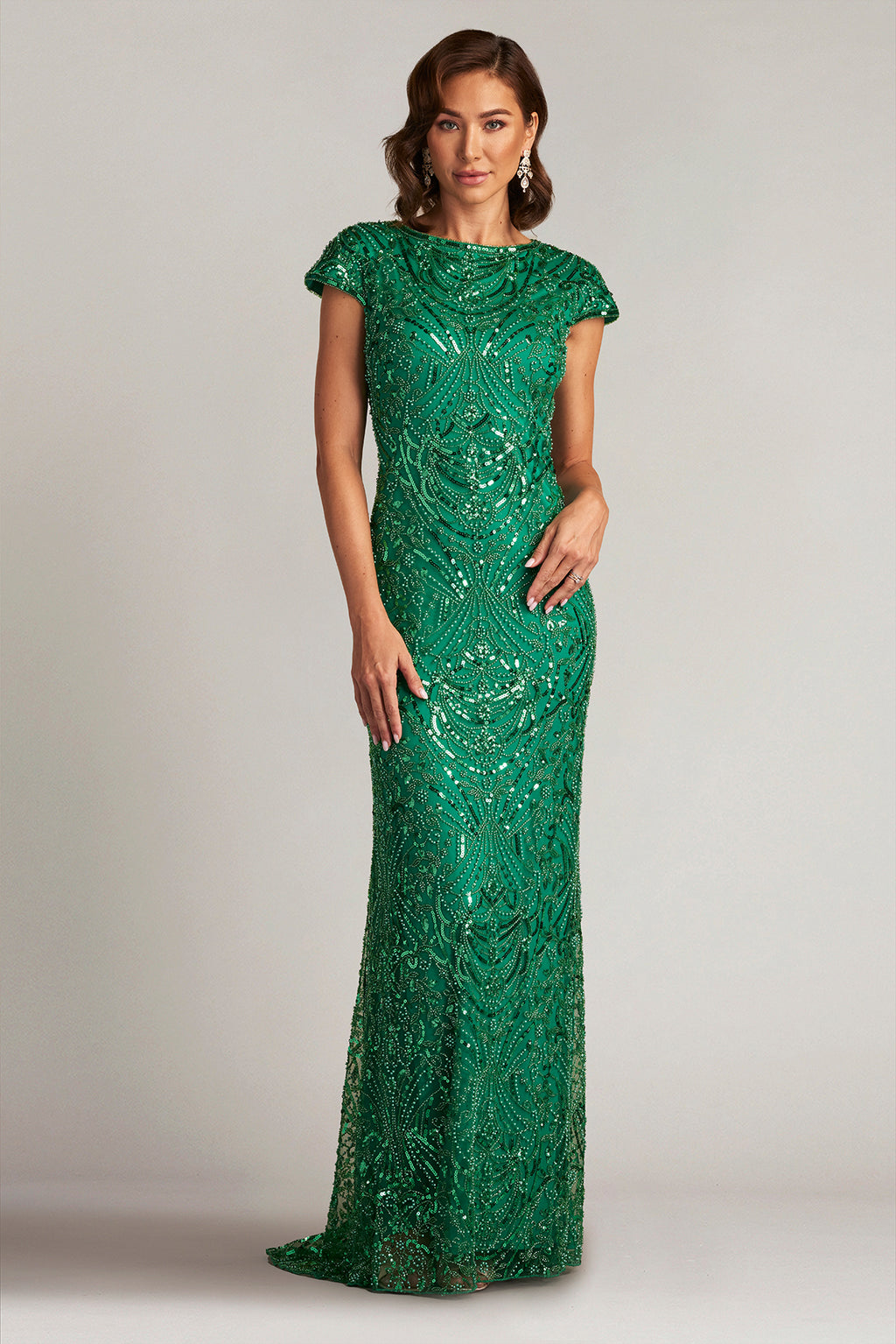 Bijou Allover Embellished Gown