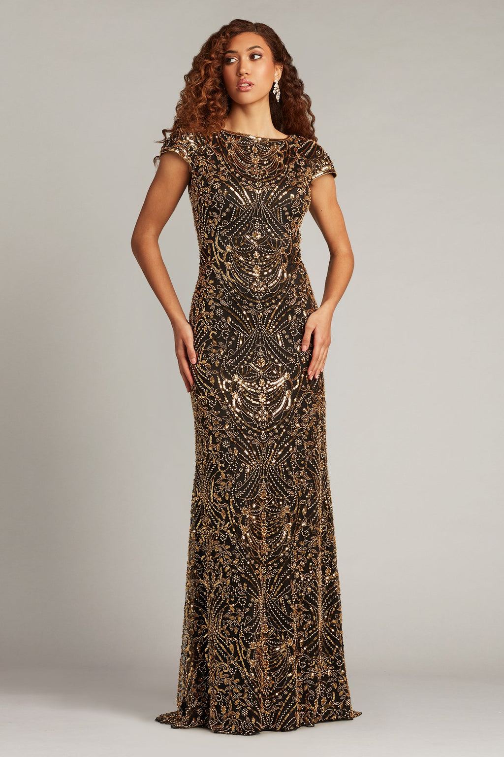 Bijou Allover Embellished Gown