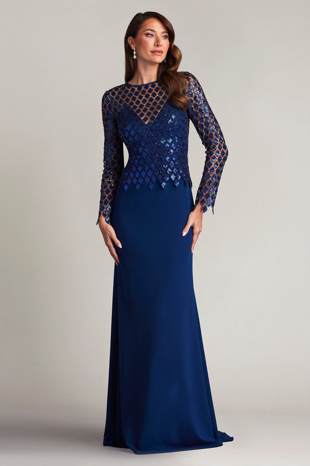 Caddel Sequin Illusion Gown
