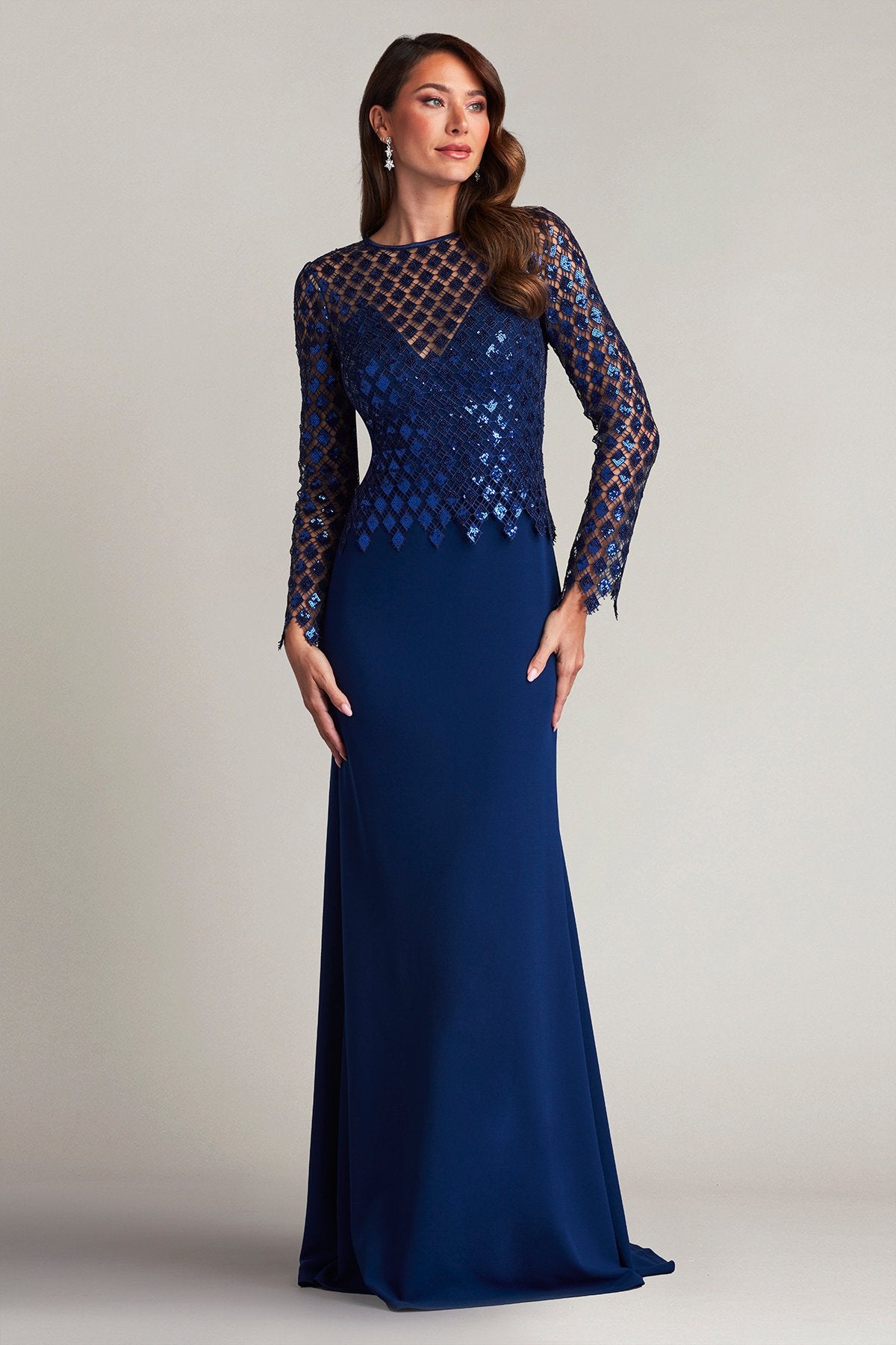 Caddel Sequin Illusion Gown