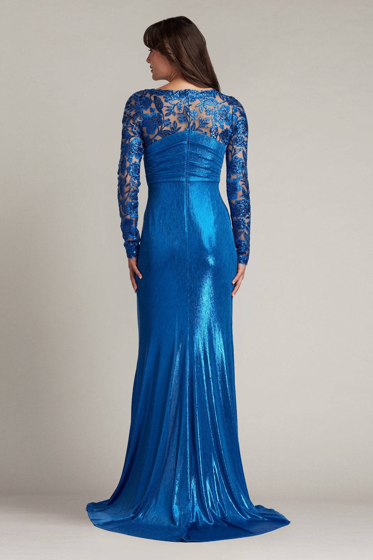 Veder Draped Illusion Gown