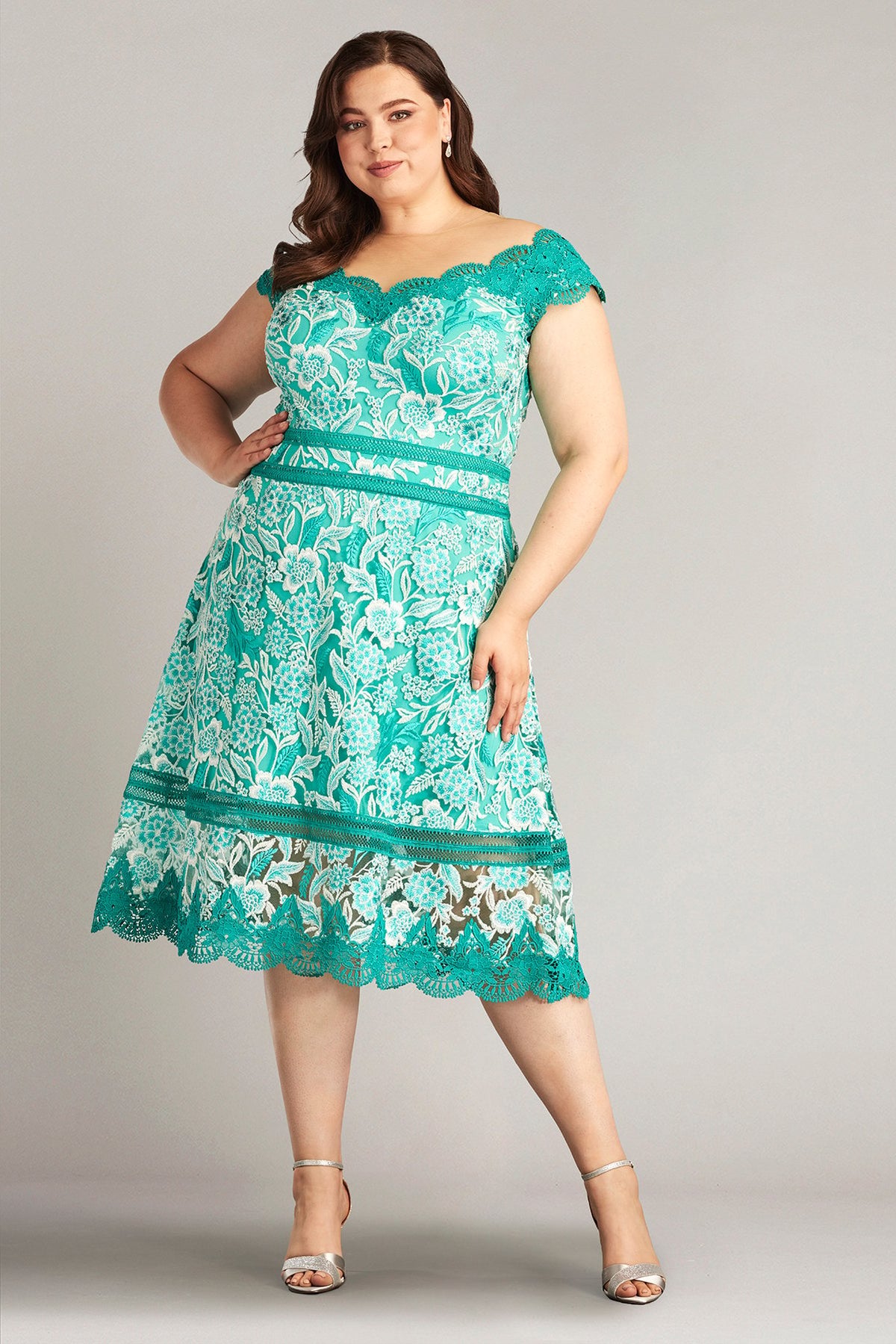 off the shoulder lace dress plus size Nance Double Banded Scalloped COLOR:GOLDEN FLORAL MULTI Kate Sexy Tulle Custom Mesh Bodice wardrobe with dressing mirror
