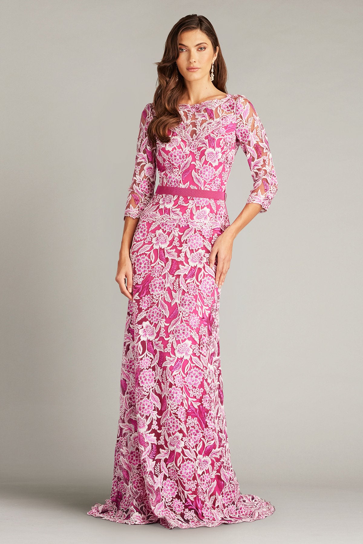 Marcel Embroidered Illusion Gown-WATLY – Tadashi Shoji Official Online Boutique