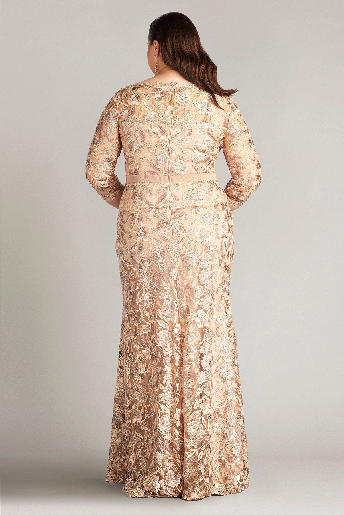 Marcel Embroidered Illusion Gown - PLUS SIZE – Tadashi Shoji