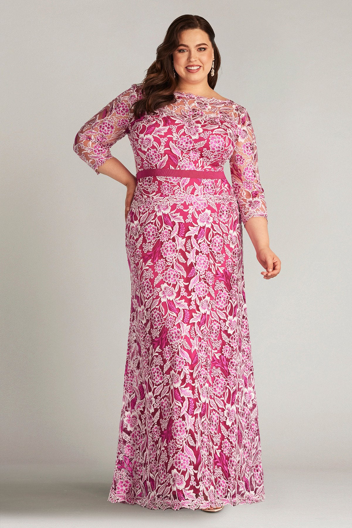 Marcel Embroidered Illusion Gown - PLUS SIZE