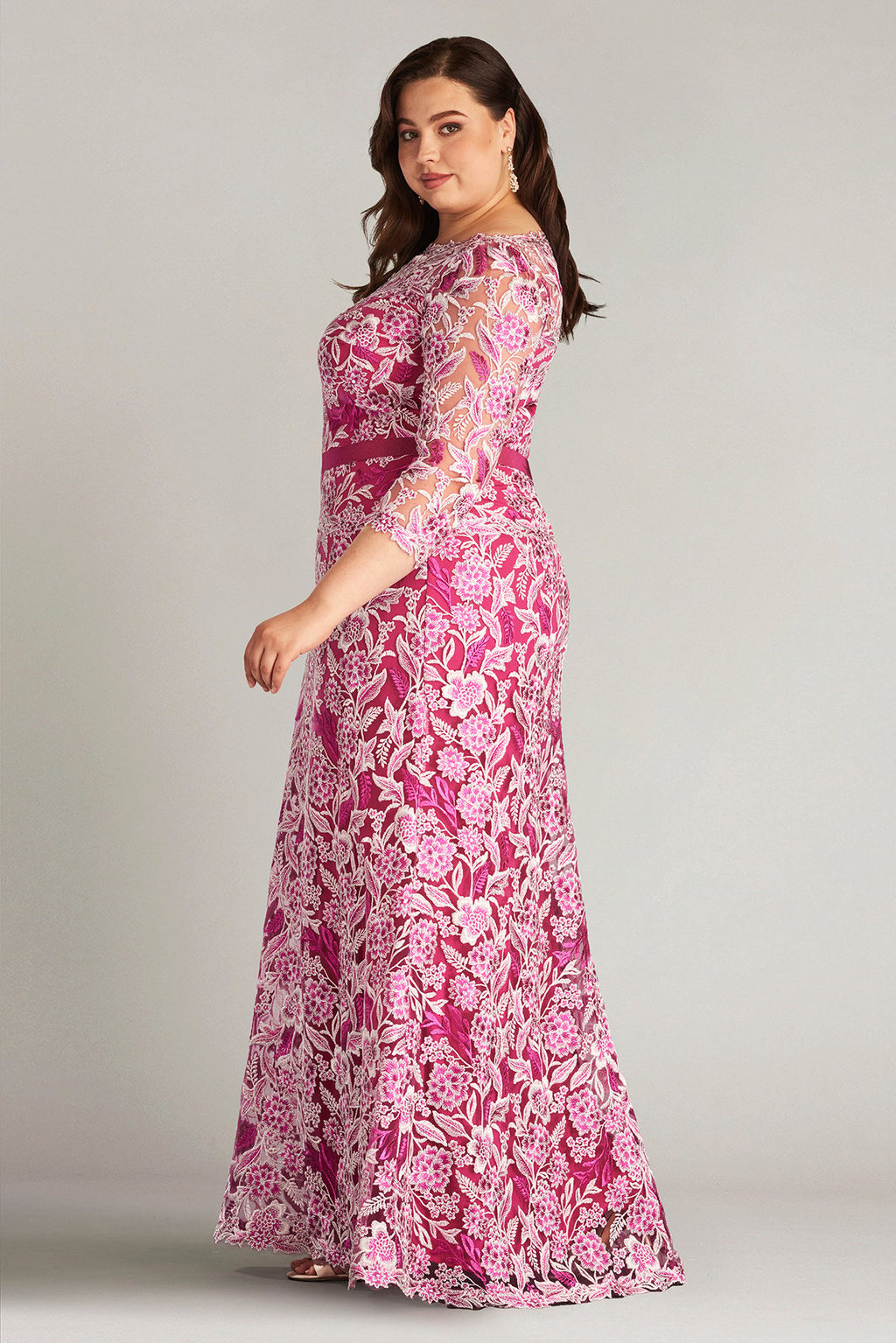 Marcel Embroidered Illusion Gown - PLUS SIZE