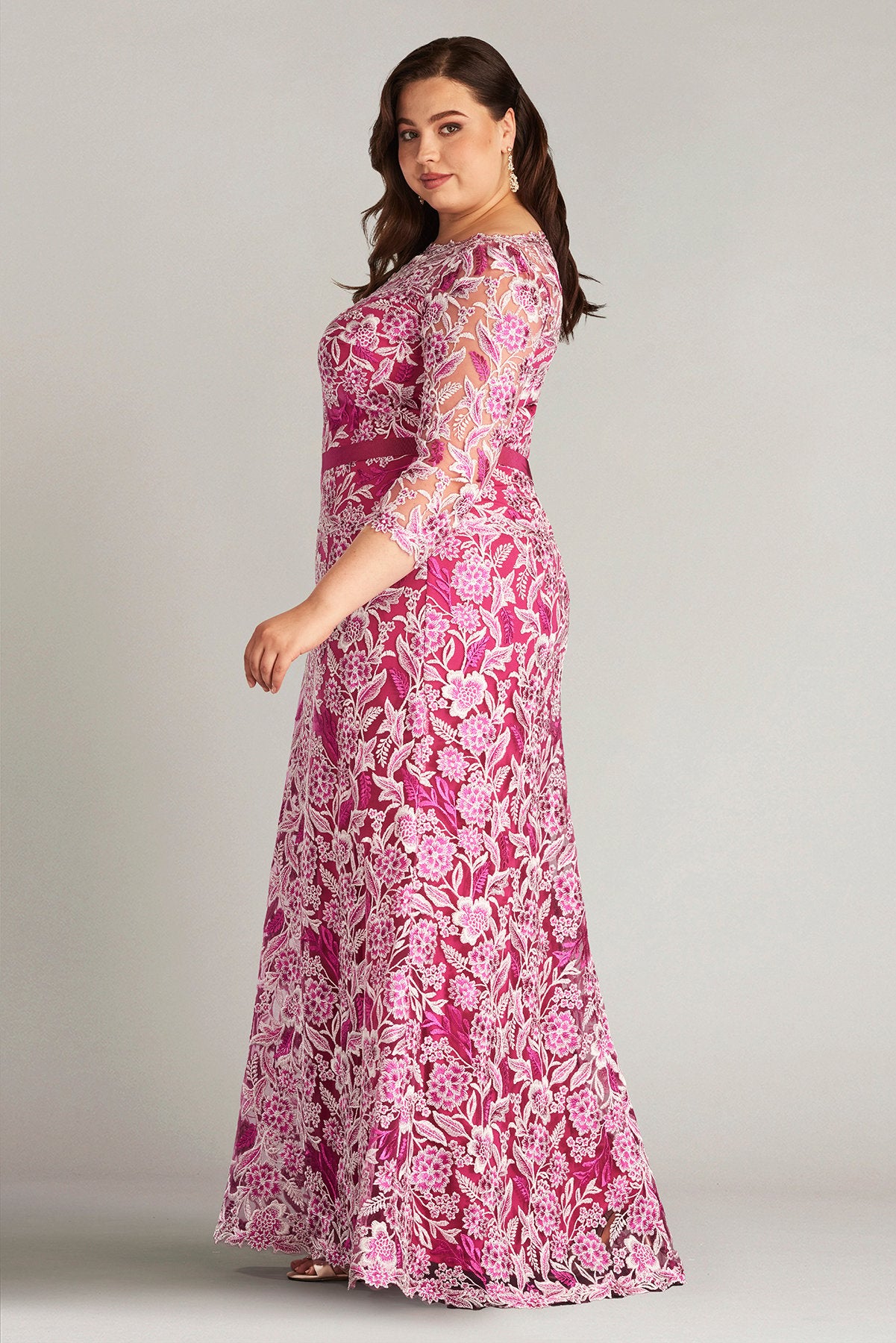 Marcel Embroidered Illusion Gown - PLUS SIZE