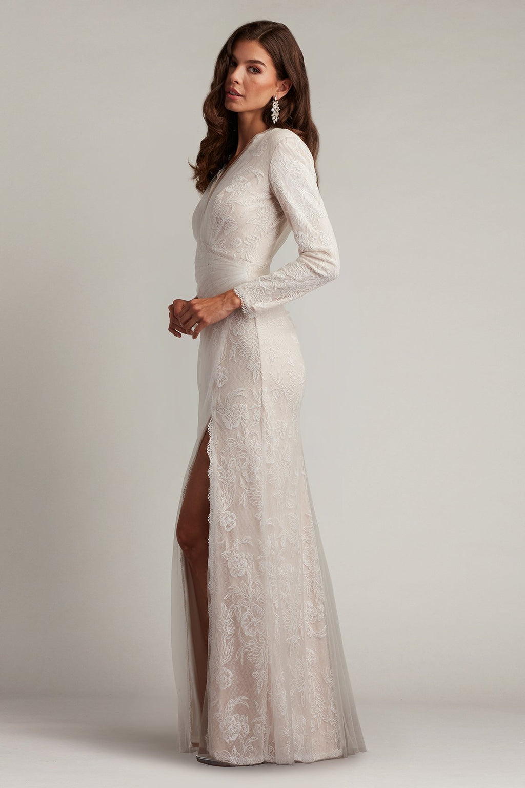 Cherelle Embroidered Tulle Gown
