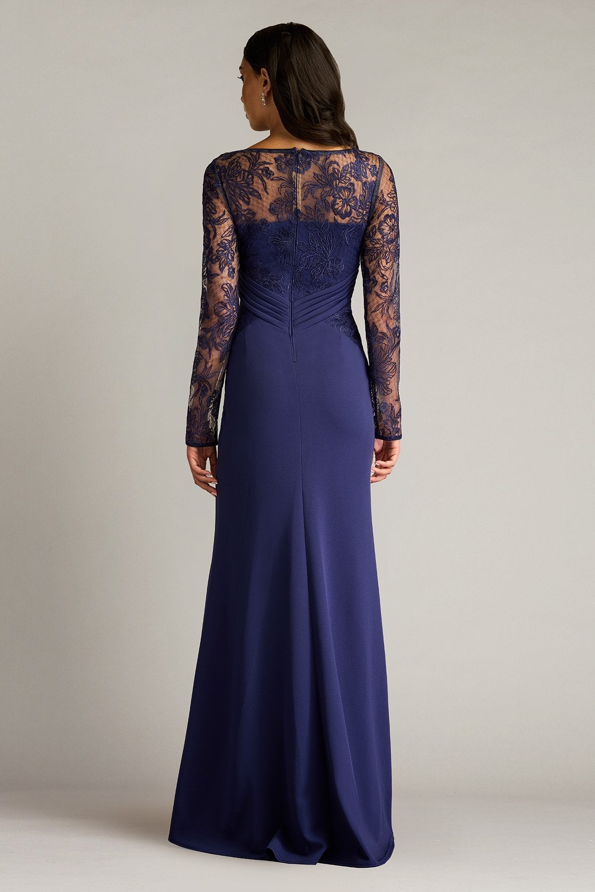 Ravina Embroidered Illusion Gown
