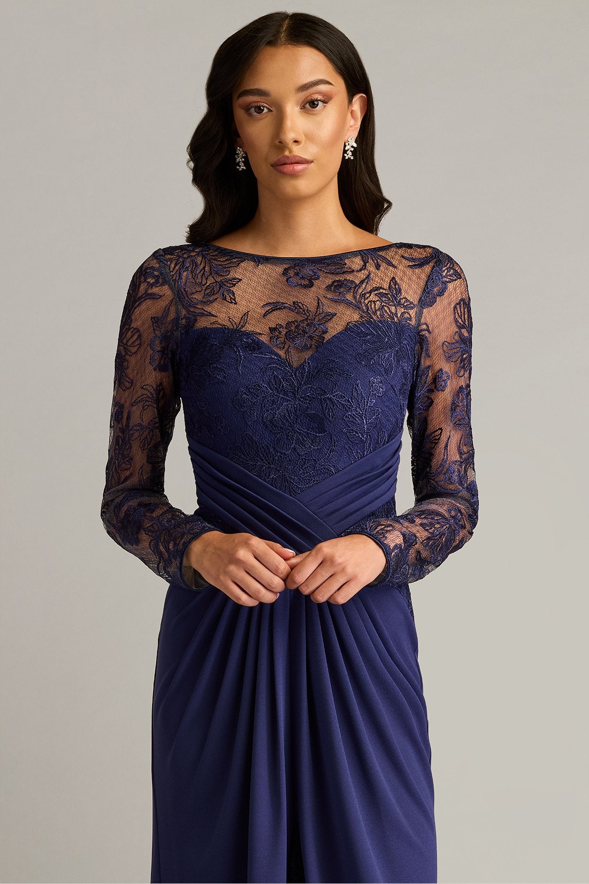 Ravina Embroidered Illusion Gown NOTTE  Tadashi Shoji Official Online  Boutique