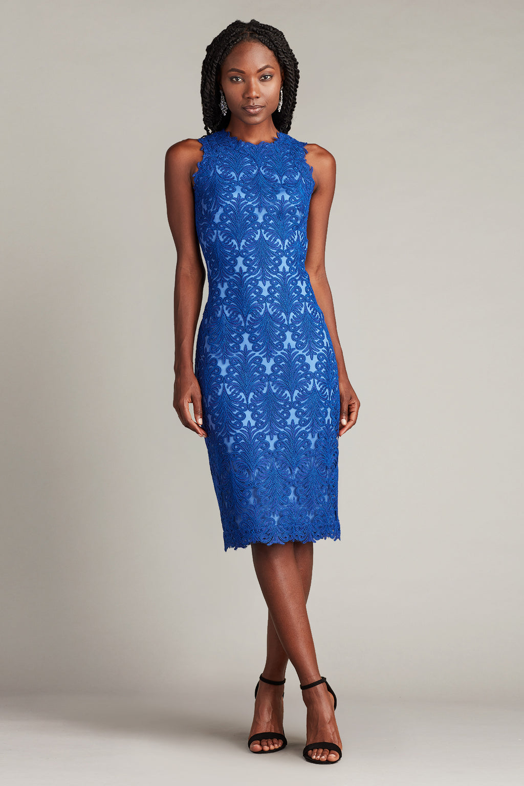 Nia Embroidered Tulle Dress