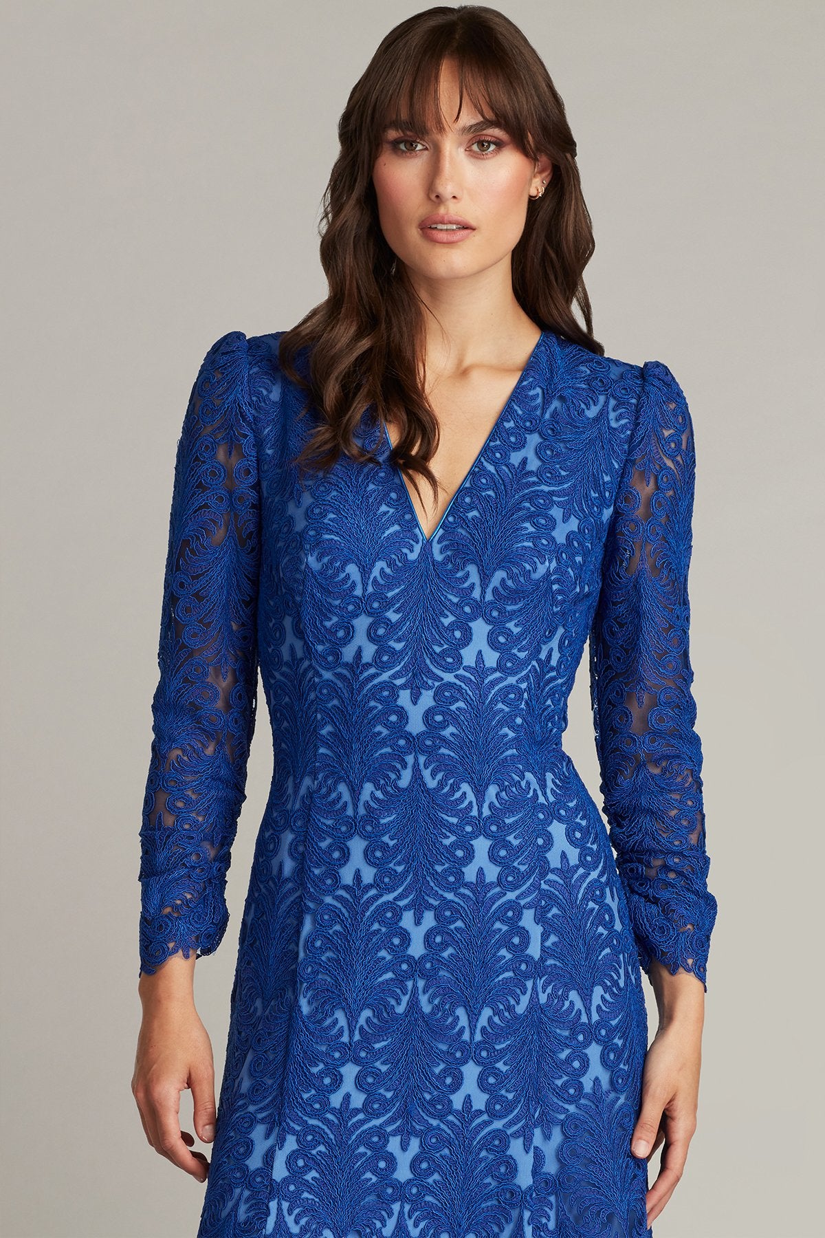 Arcela Handkerchief Hem Midi Dress