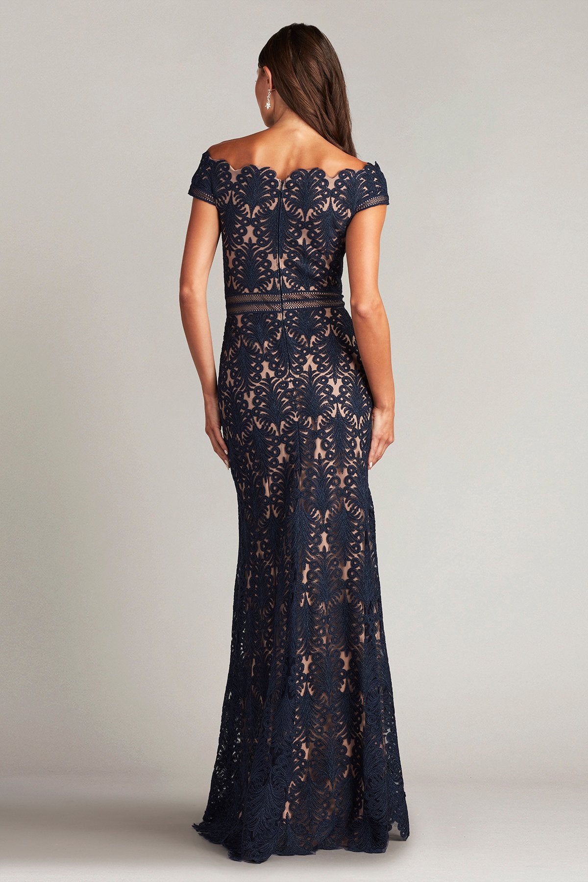 Dallise Embroidered Tulle Gown – Tadashi Shoji Official Online