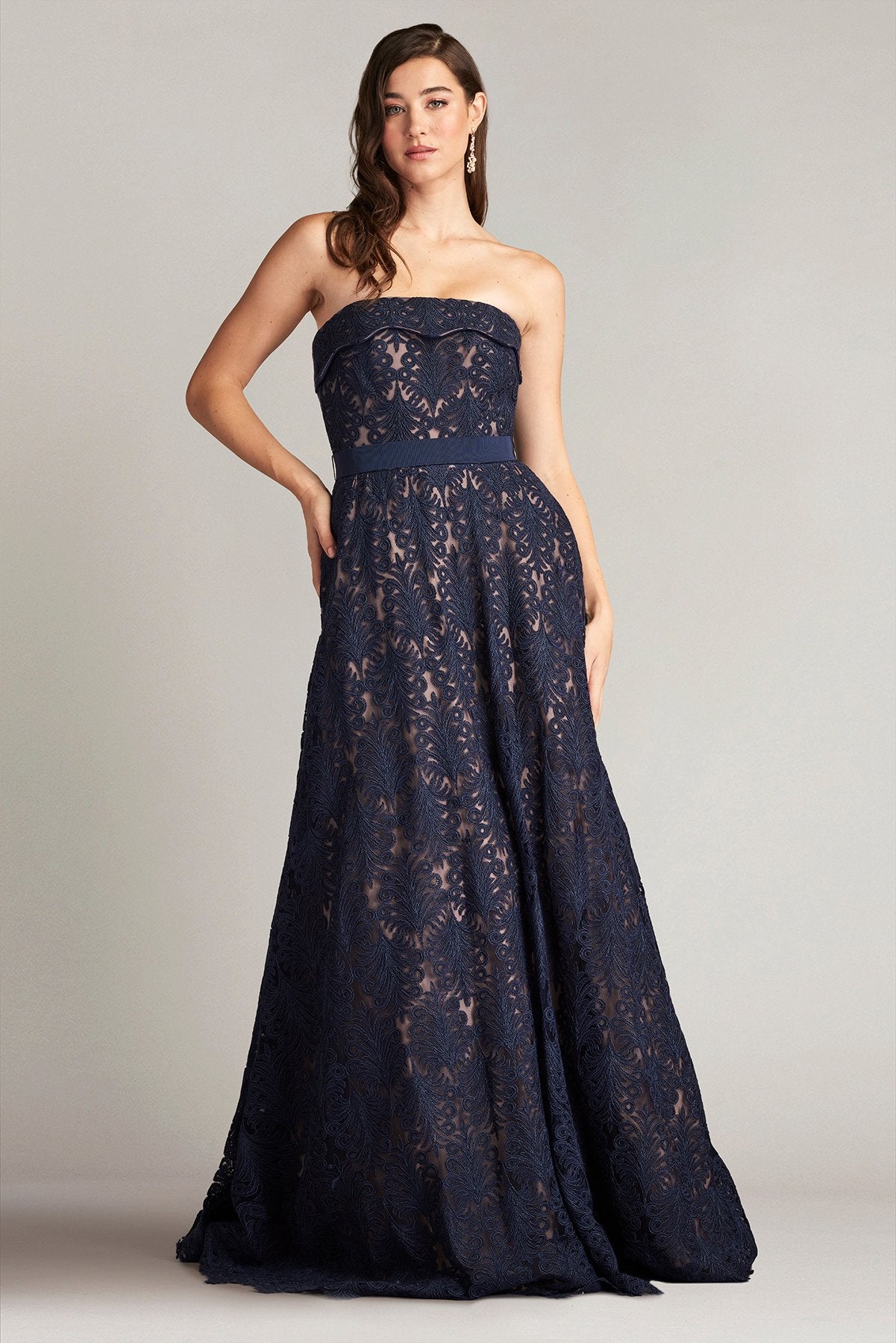 Nedra Embroidered Tulle Bolero & Gown