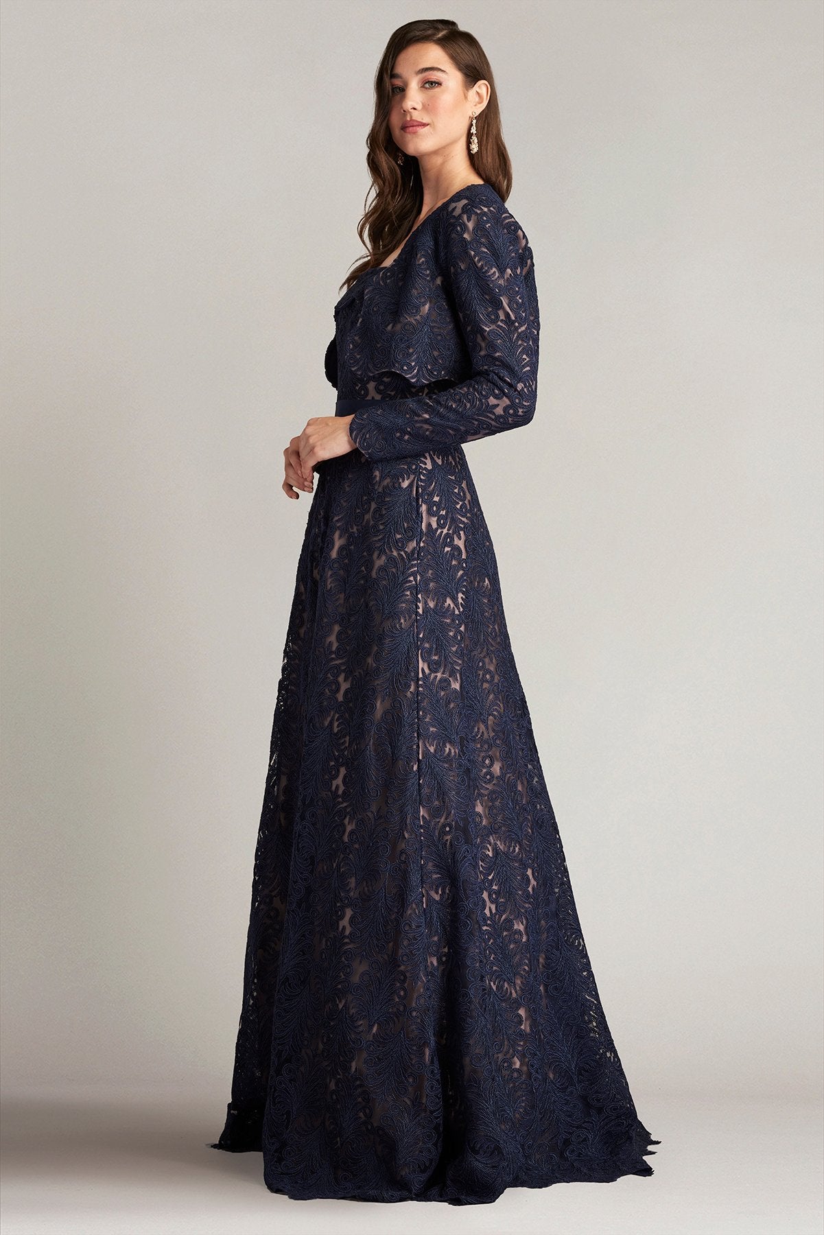Nedra Embroidered Tulle Bolero & Gown