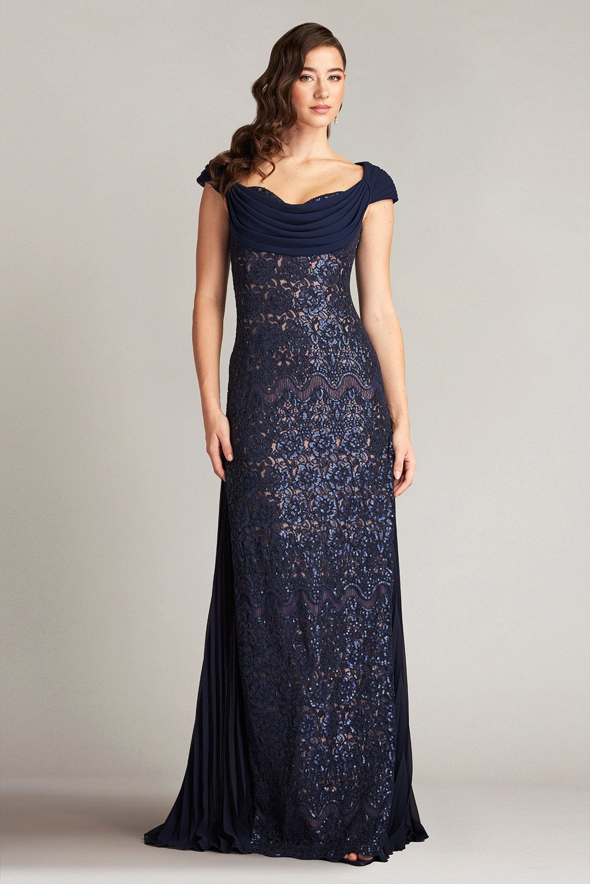 Merced Sequin Embroidered Gown