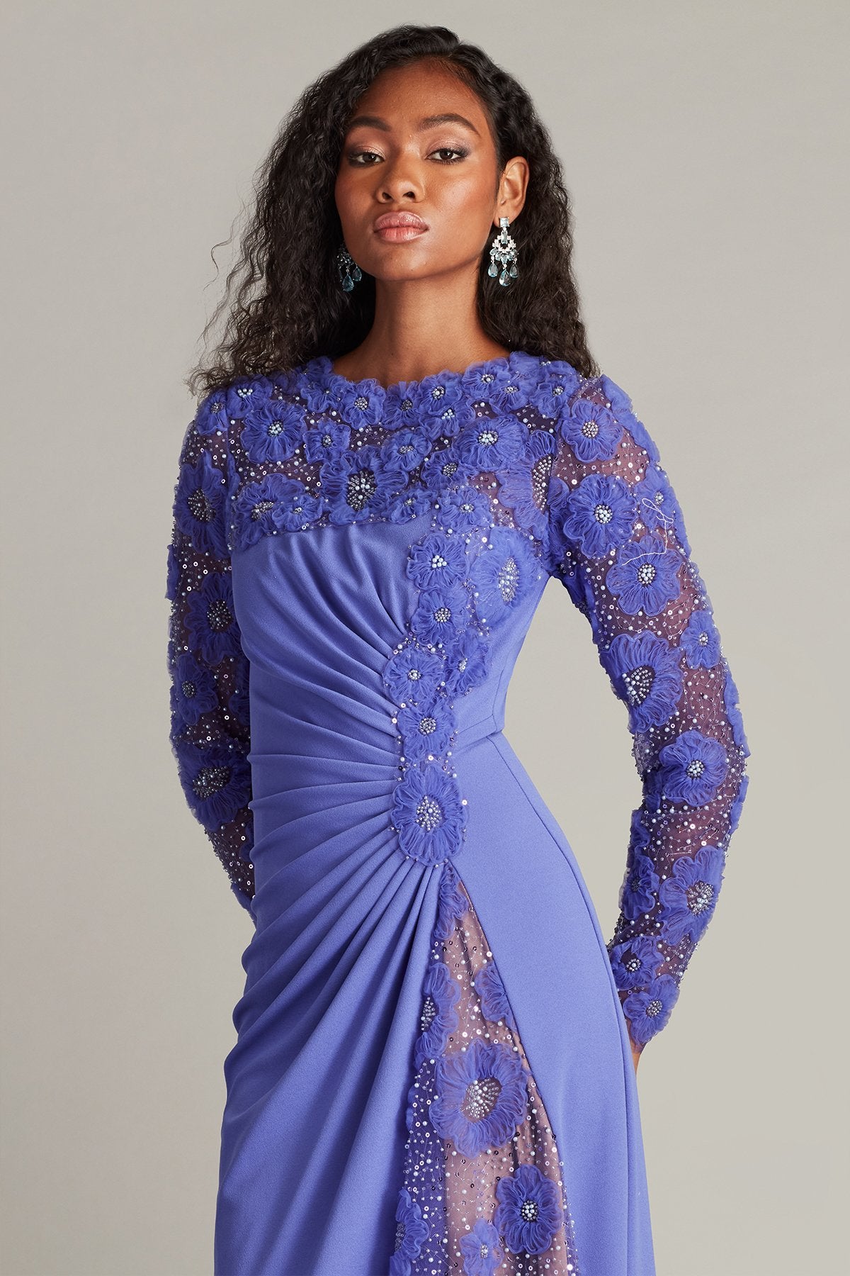 Sagamore Ribbon Flower Embellished Gown