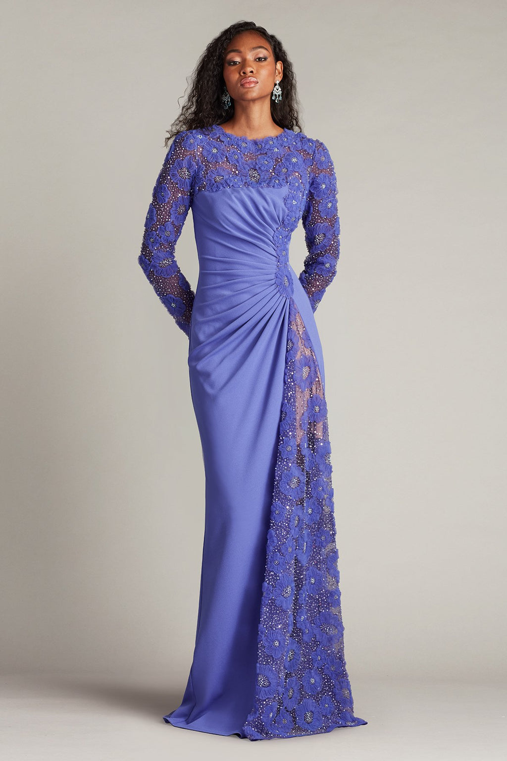 Sagamore Ribbon Flower Embellished Gown – Tadashi Shoji Official Online Boutique