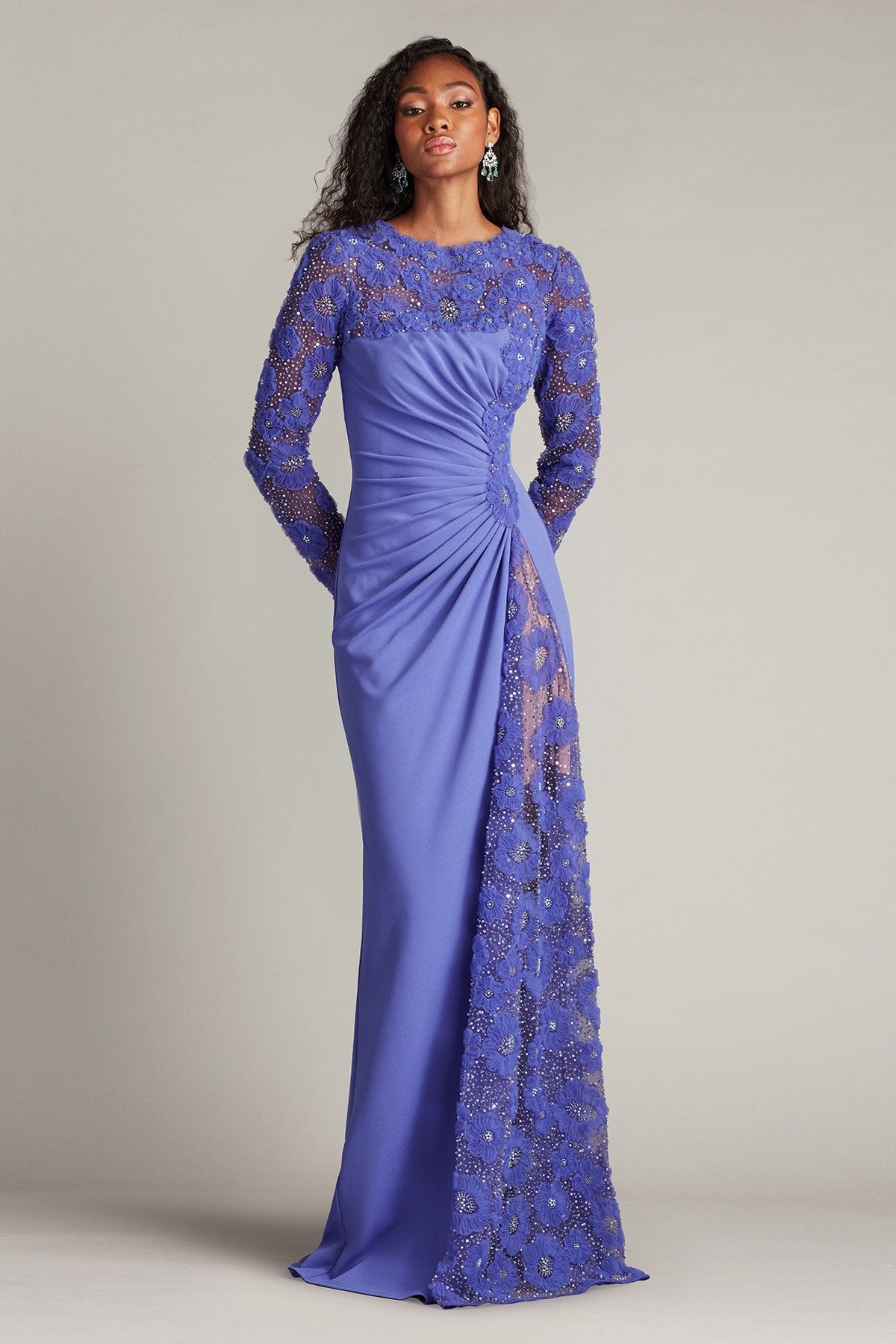 Sagamore Ribbon Flower Embellished Gown