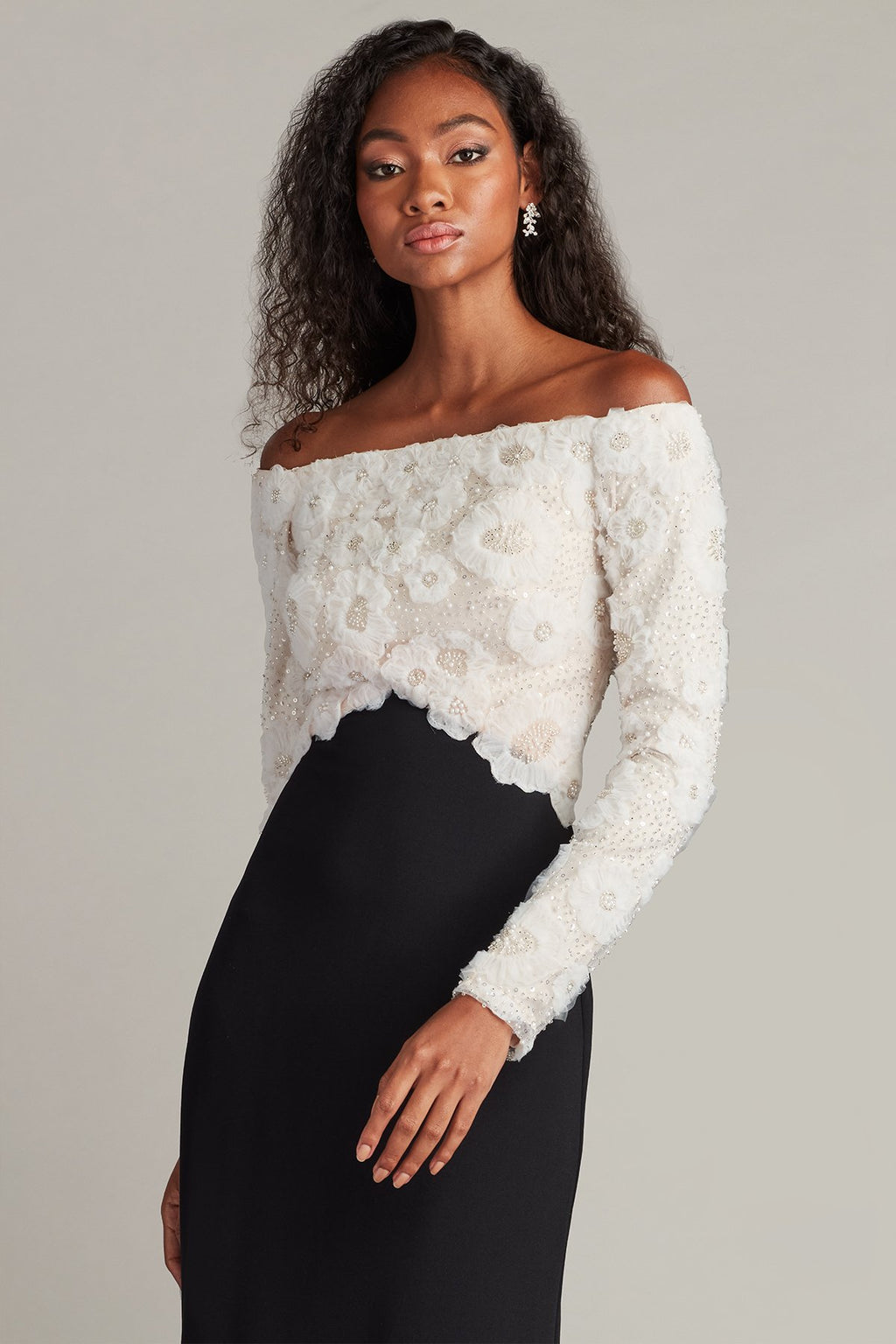 Giuliana Embroidered Bodice Gown