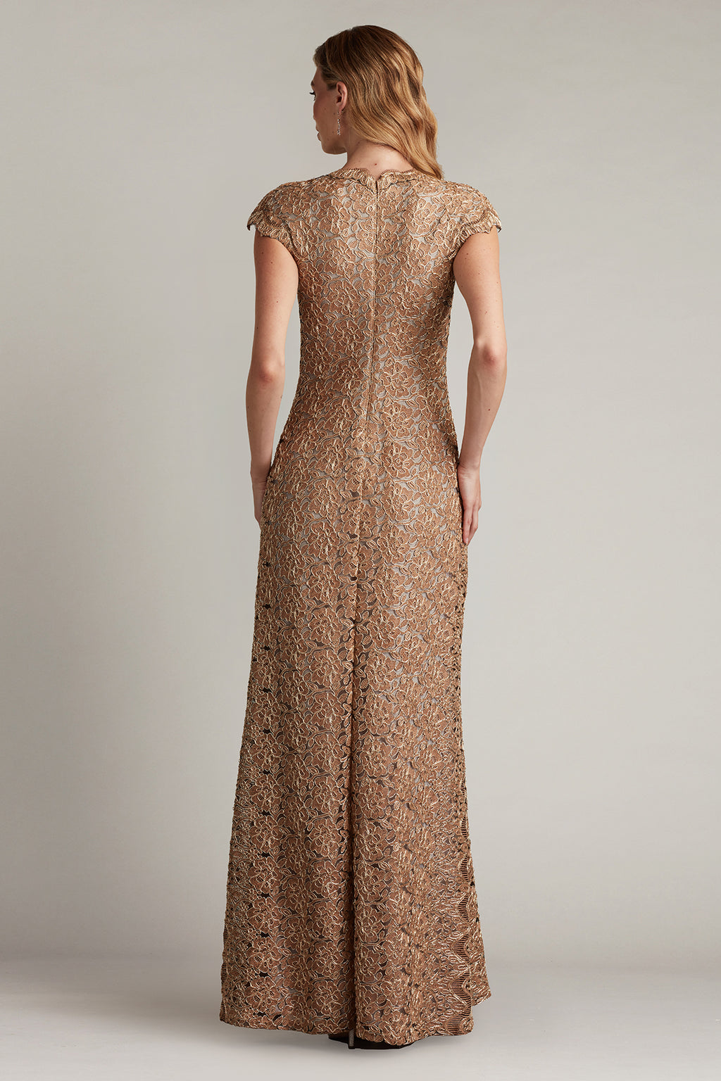 Etters Scalloped Illusion Gown