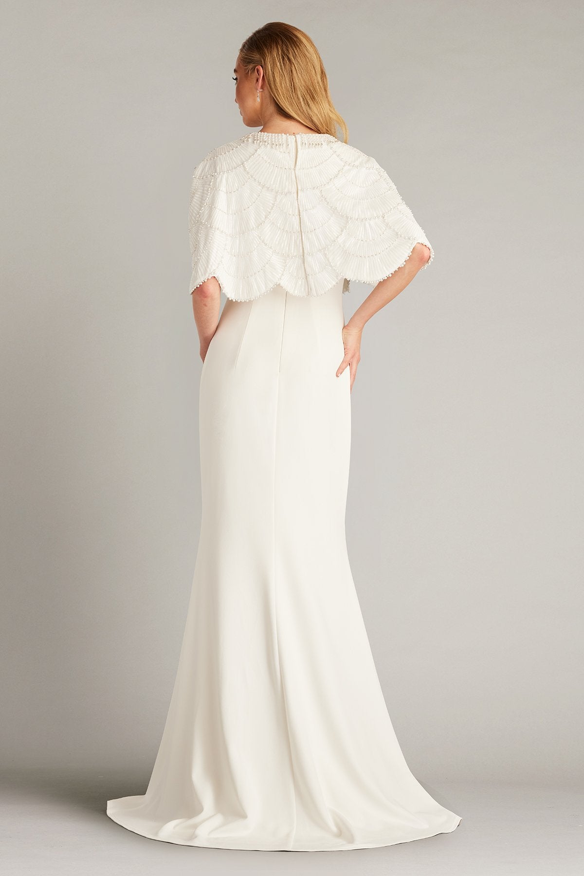 Reba Embellished Cape Overlay Bridal Gown
