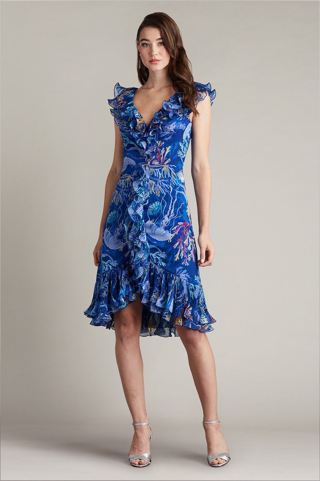 Venita Cascading Ruffle Dress