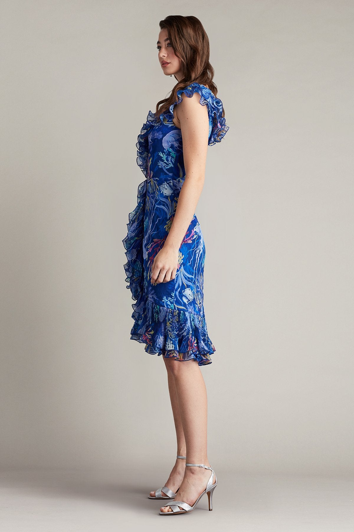 Venita Cascading Ruffle Dress