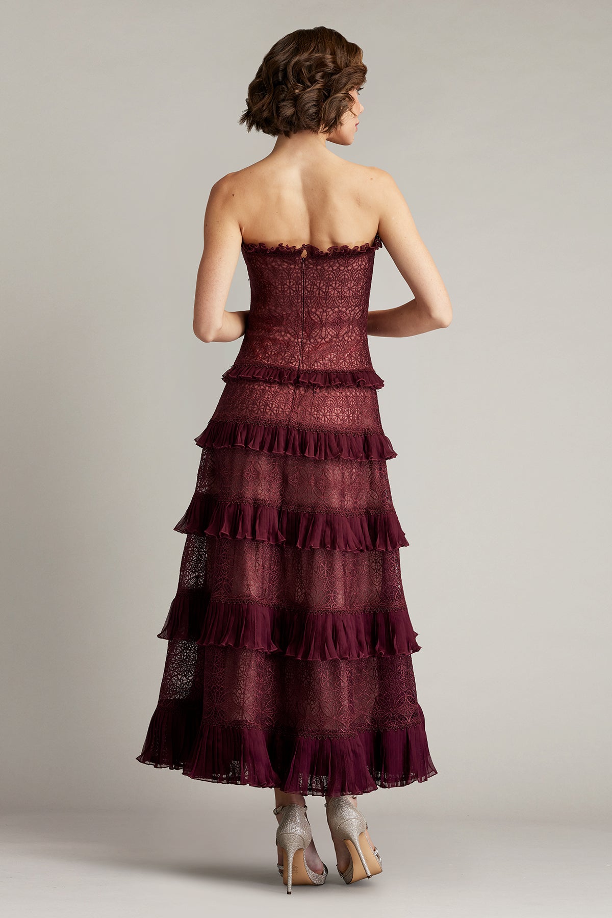 Ziani Tiered Ruffle Midi Dress