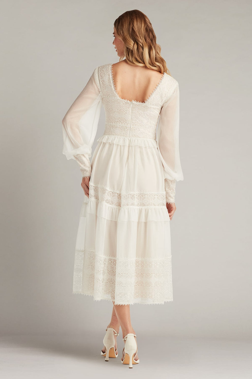 Loic Lace Panel Midi Dress