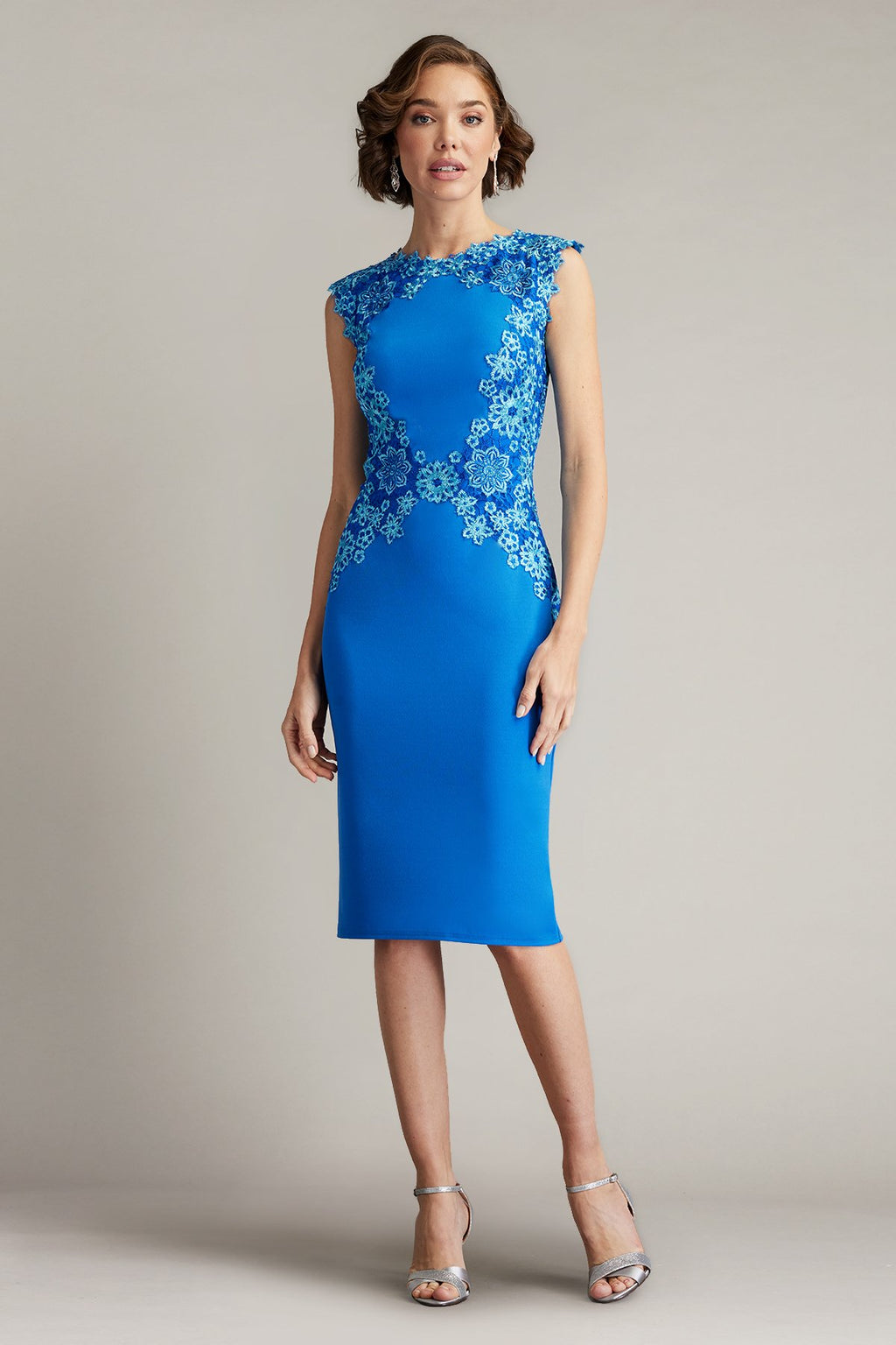 Kiran Floral Embroidered Cocktail Dress