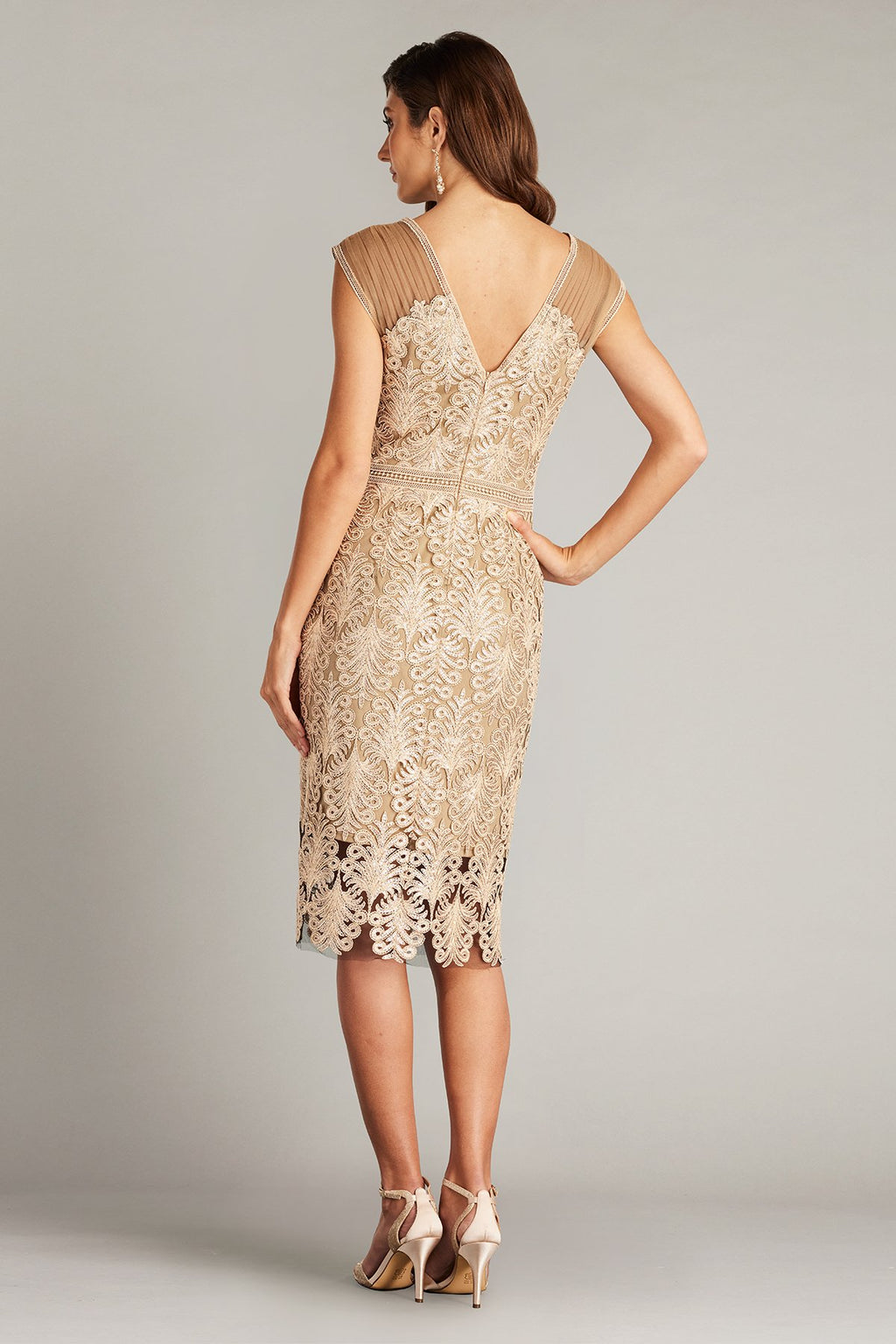 Evonne Sequin Embroidered Dress