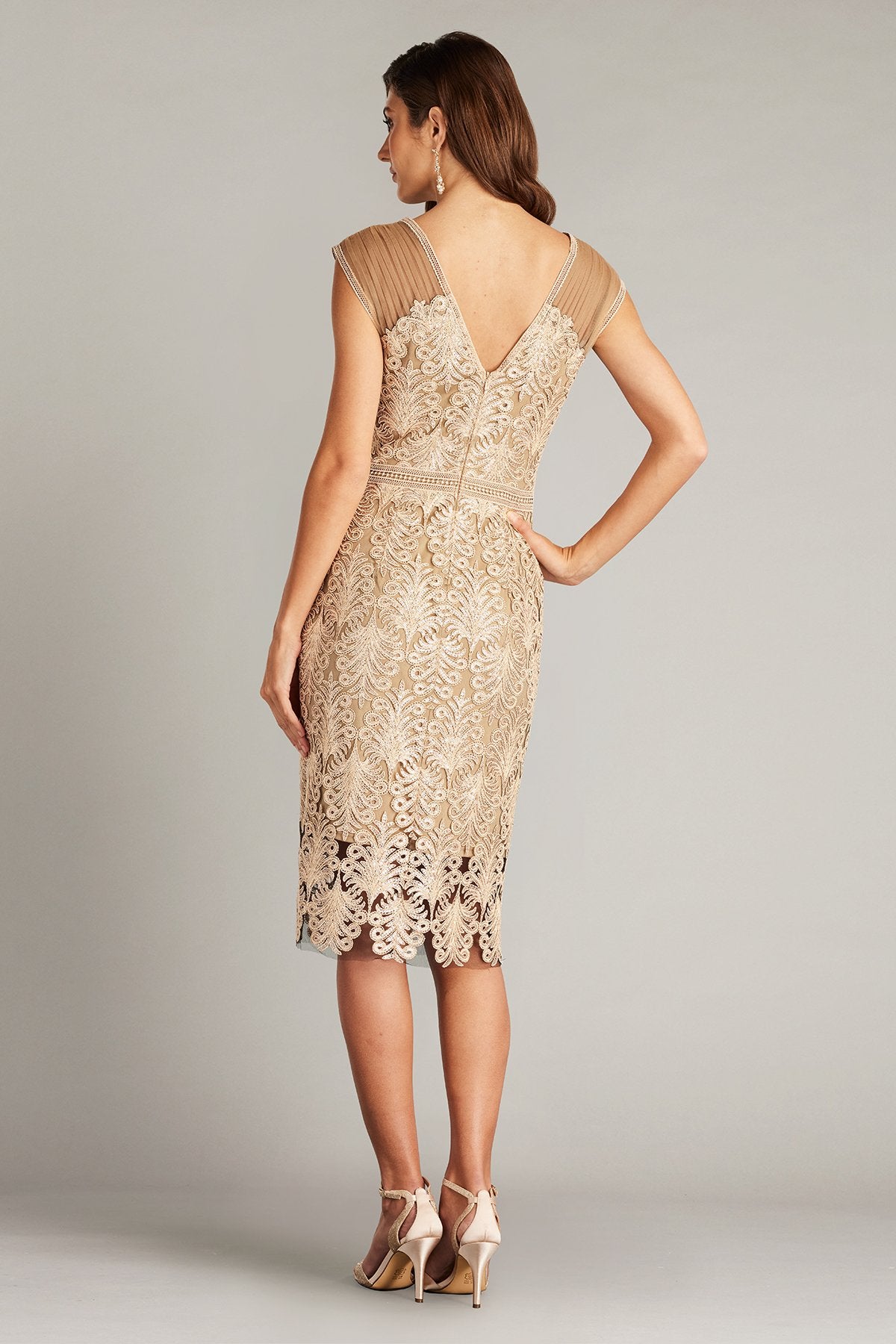 Evonne Sequin Embroidered Dress