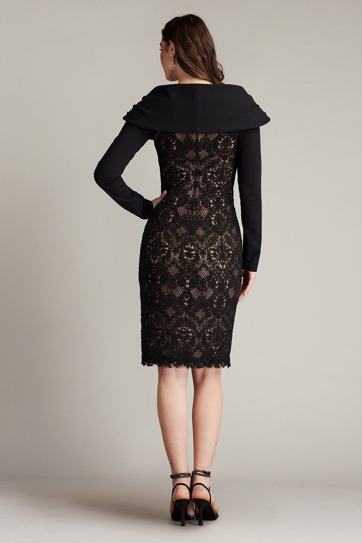 Arna Embroidered Portrait Collar Dress