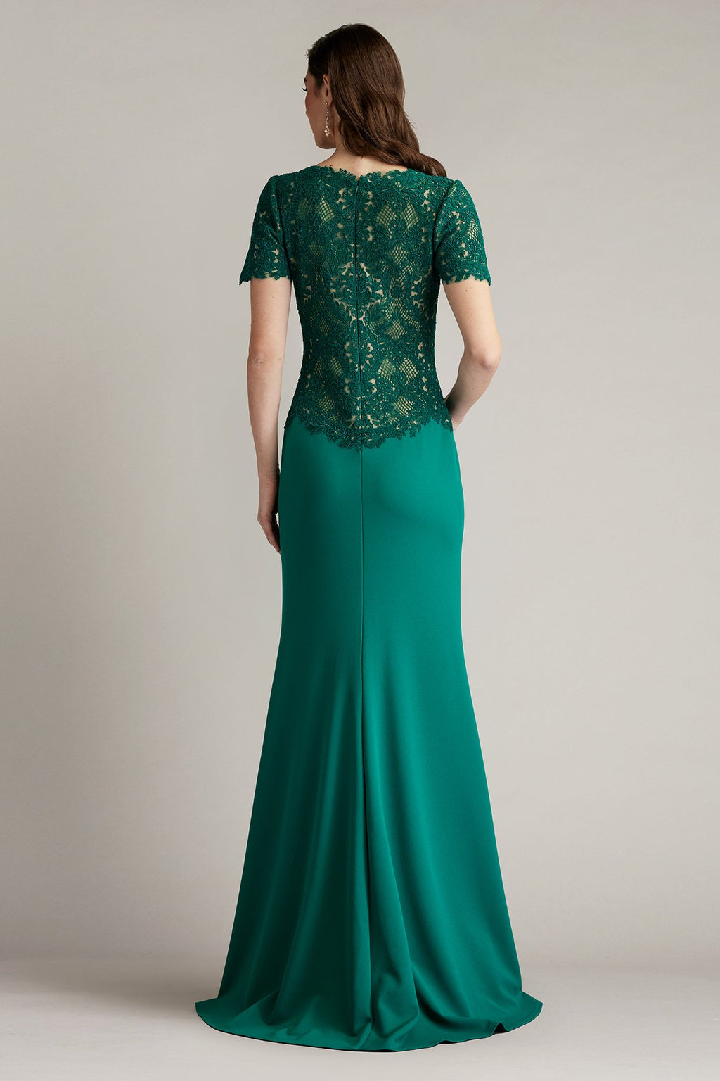 Mitra Lattice Embroidered Bodice Gown