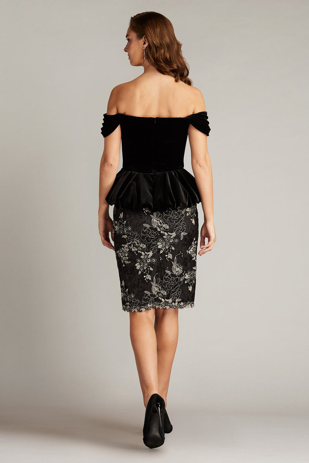 Selah Off Shoulder Peplum Dress