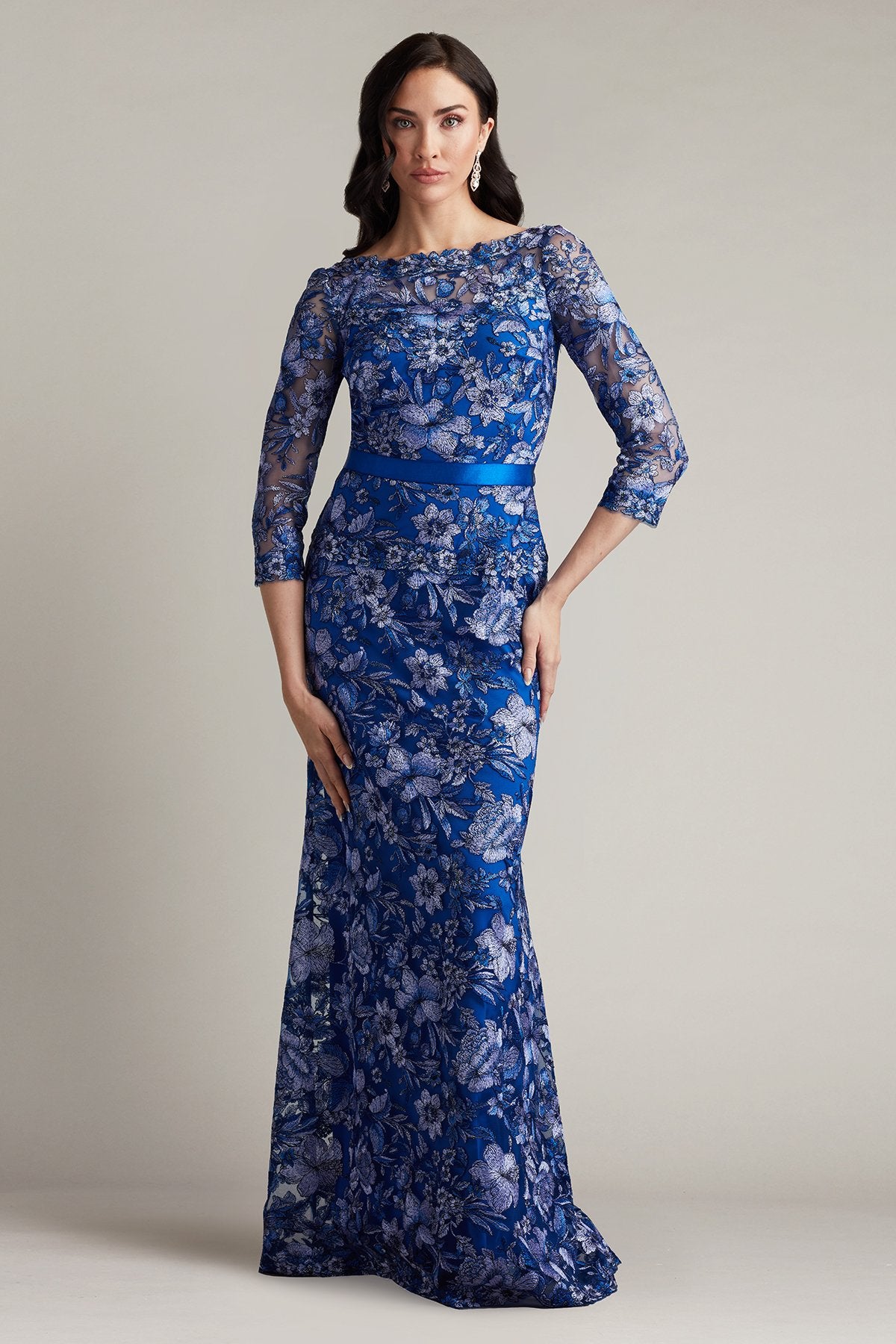 Fulcher Embroidered Illusion Gown – Tadashi Shoji Official Online