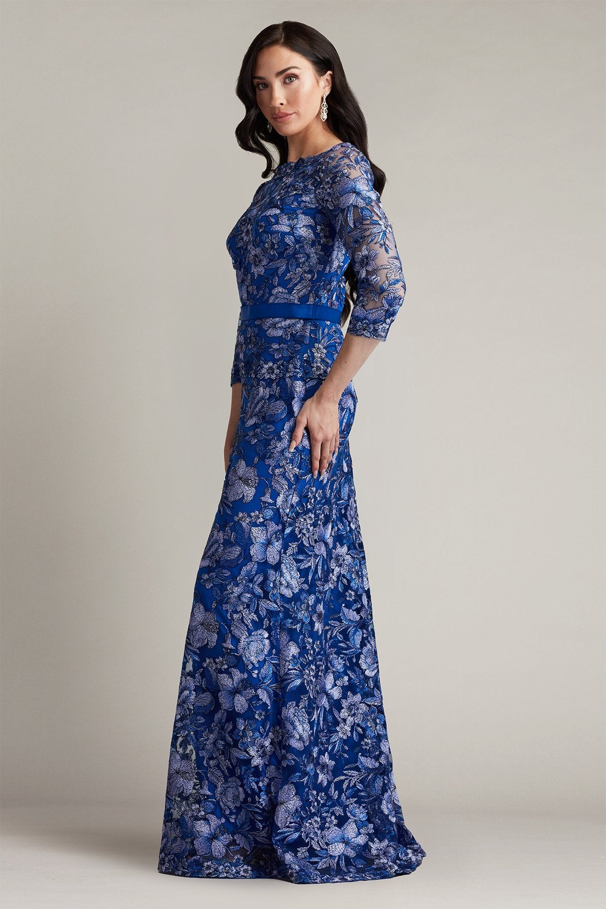Fulcher Embroidered Illusion Gown