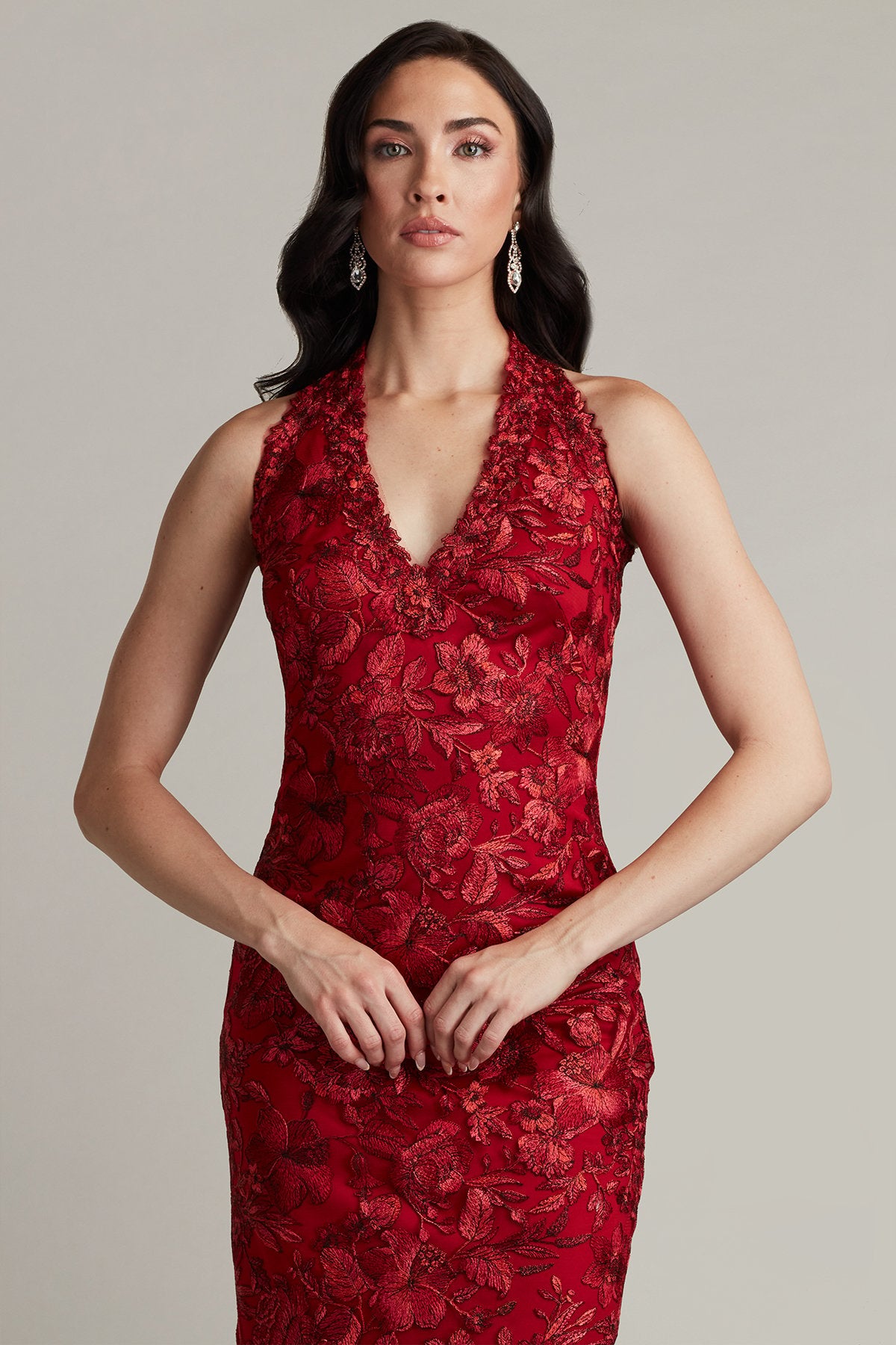 Carlyle Embroidered Halter Dress