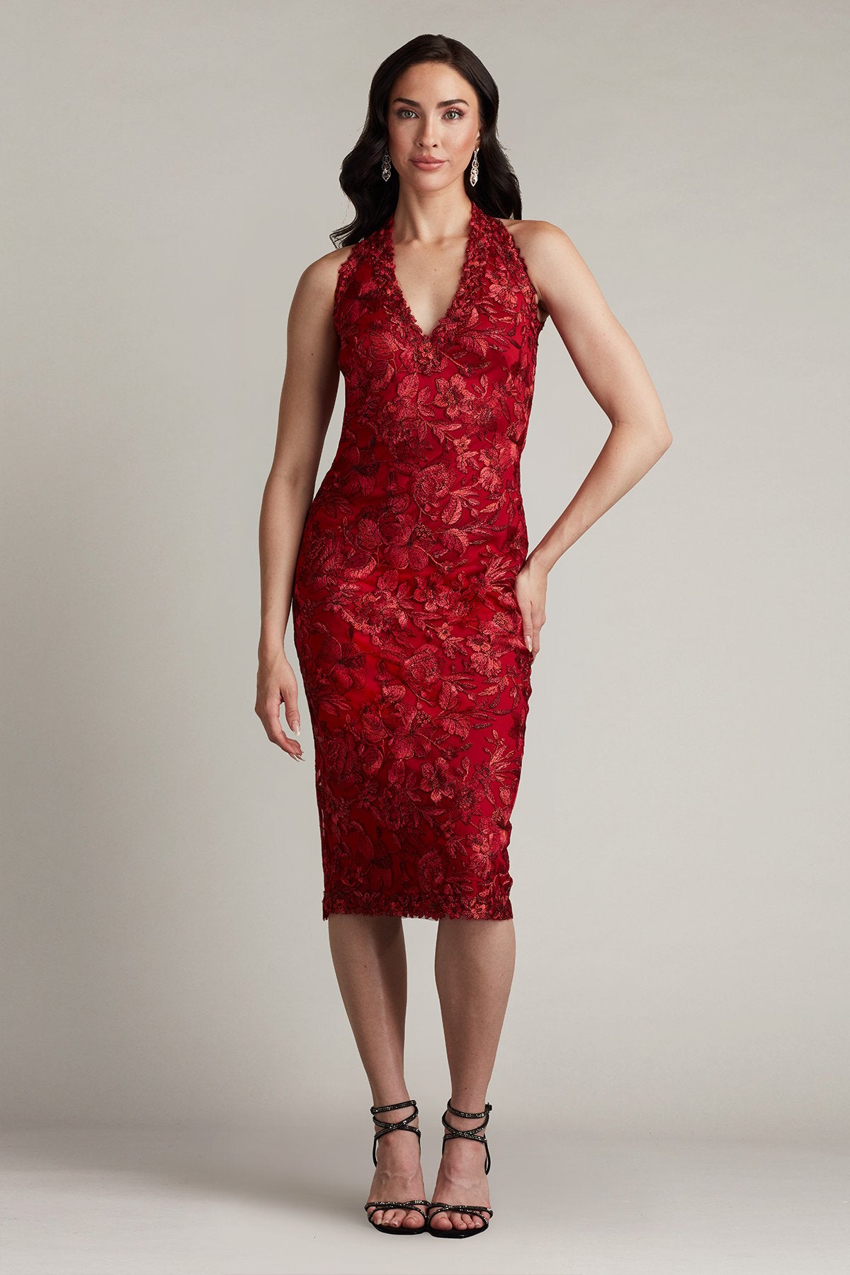 Carlyle Embroidered Halter Dress