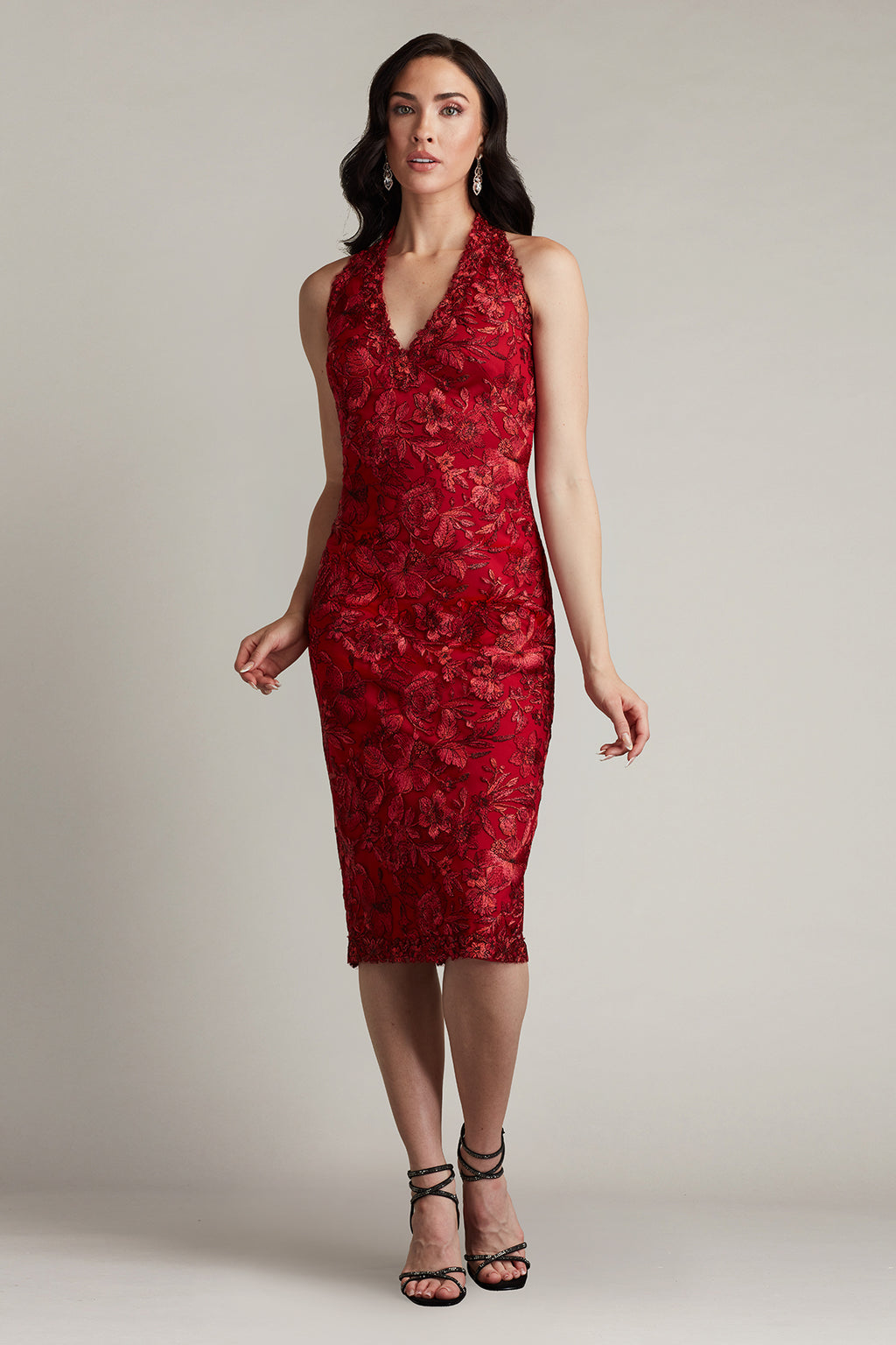 Carlyle Embroidered Halter Dress