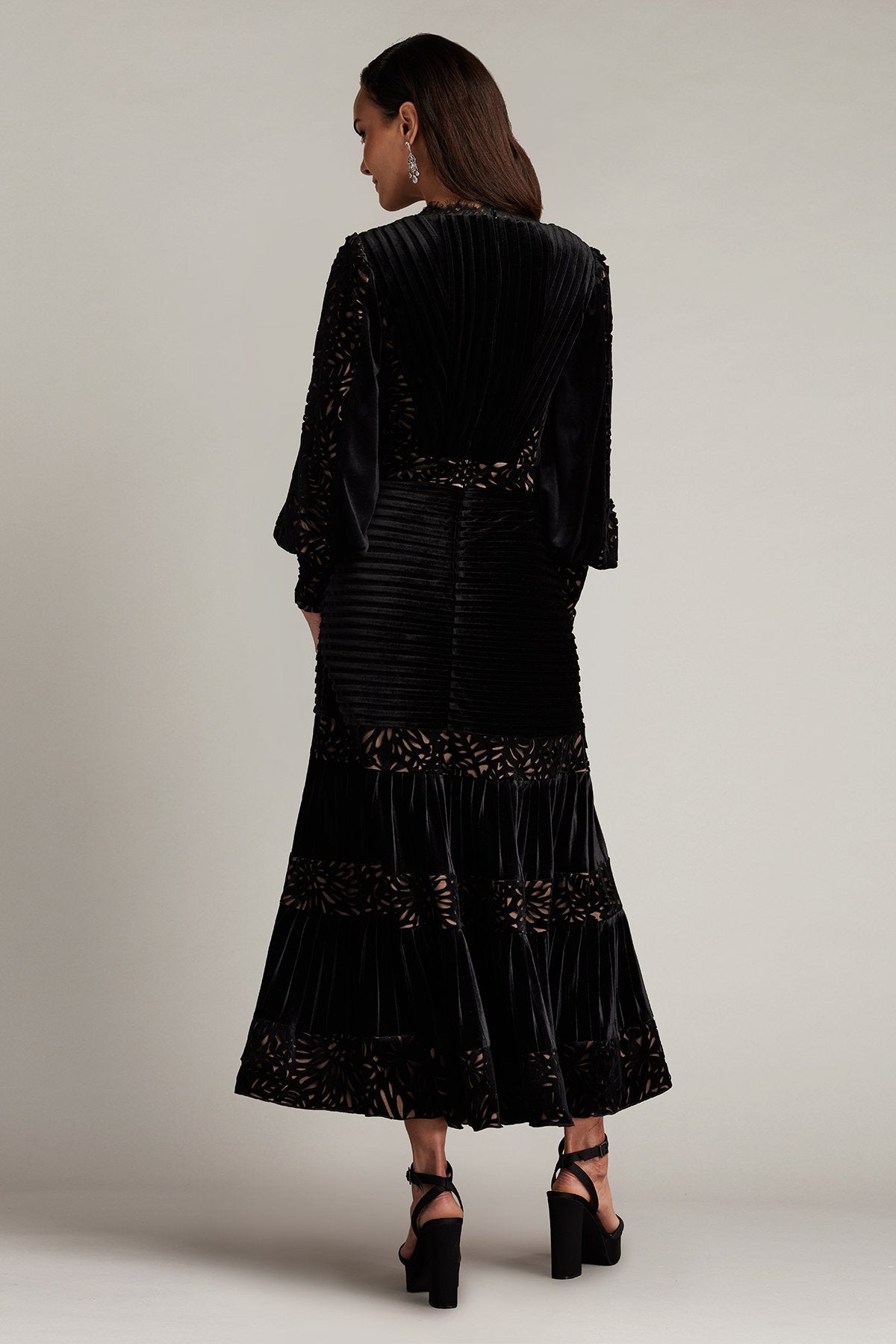 pleated velvet midi dress Sonata Pleated Velvet Midi Dress – Tadashi Shoji Official Online Boutique