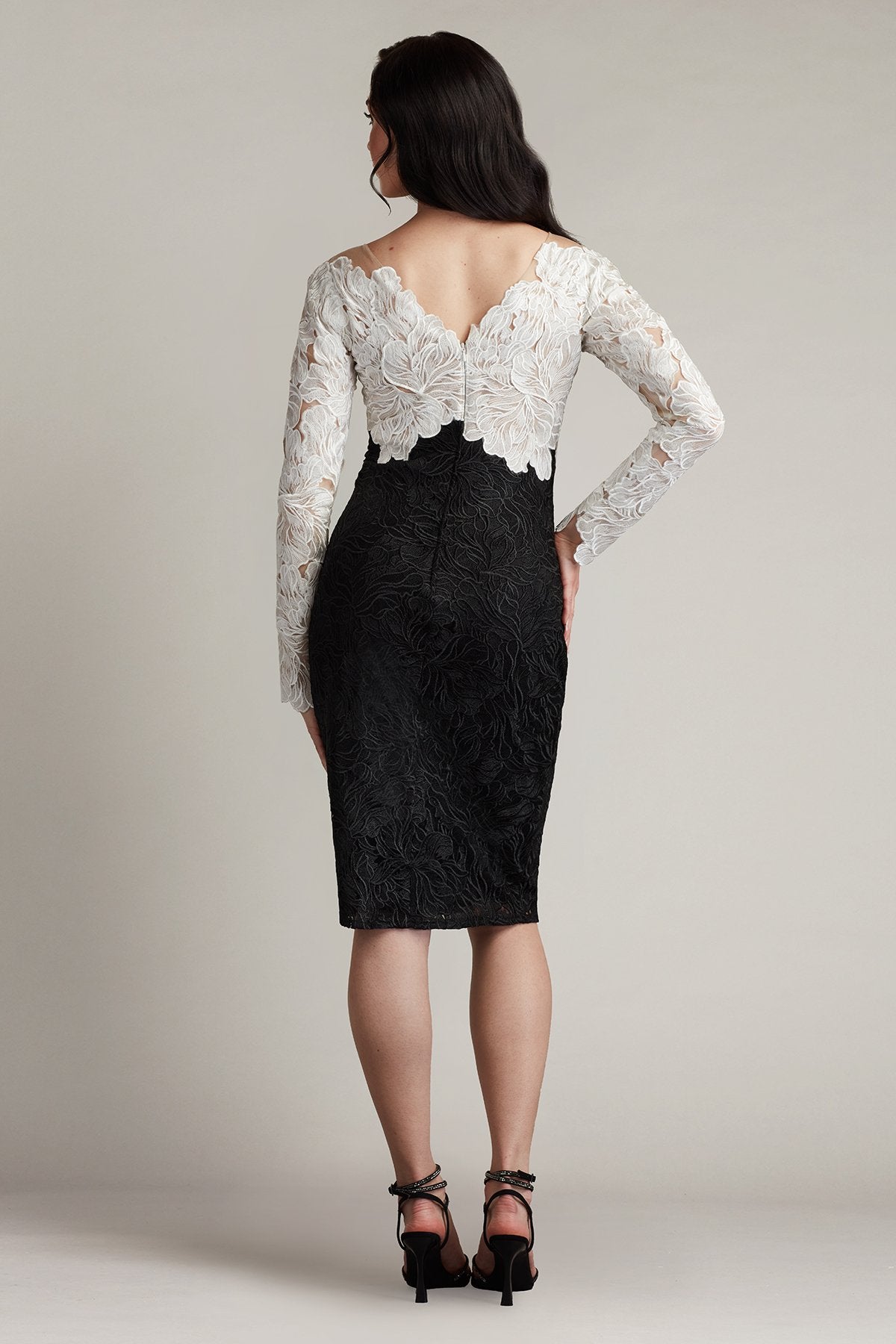 Golie Embroidered Bodice Illusion Dress