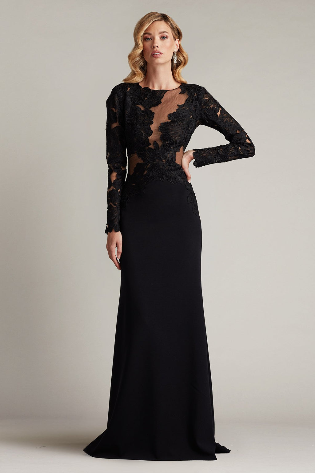 Caselle Embroidered Illusion Bodice Gown – Tadashi Shoji Official Online  Boutique