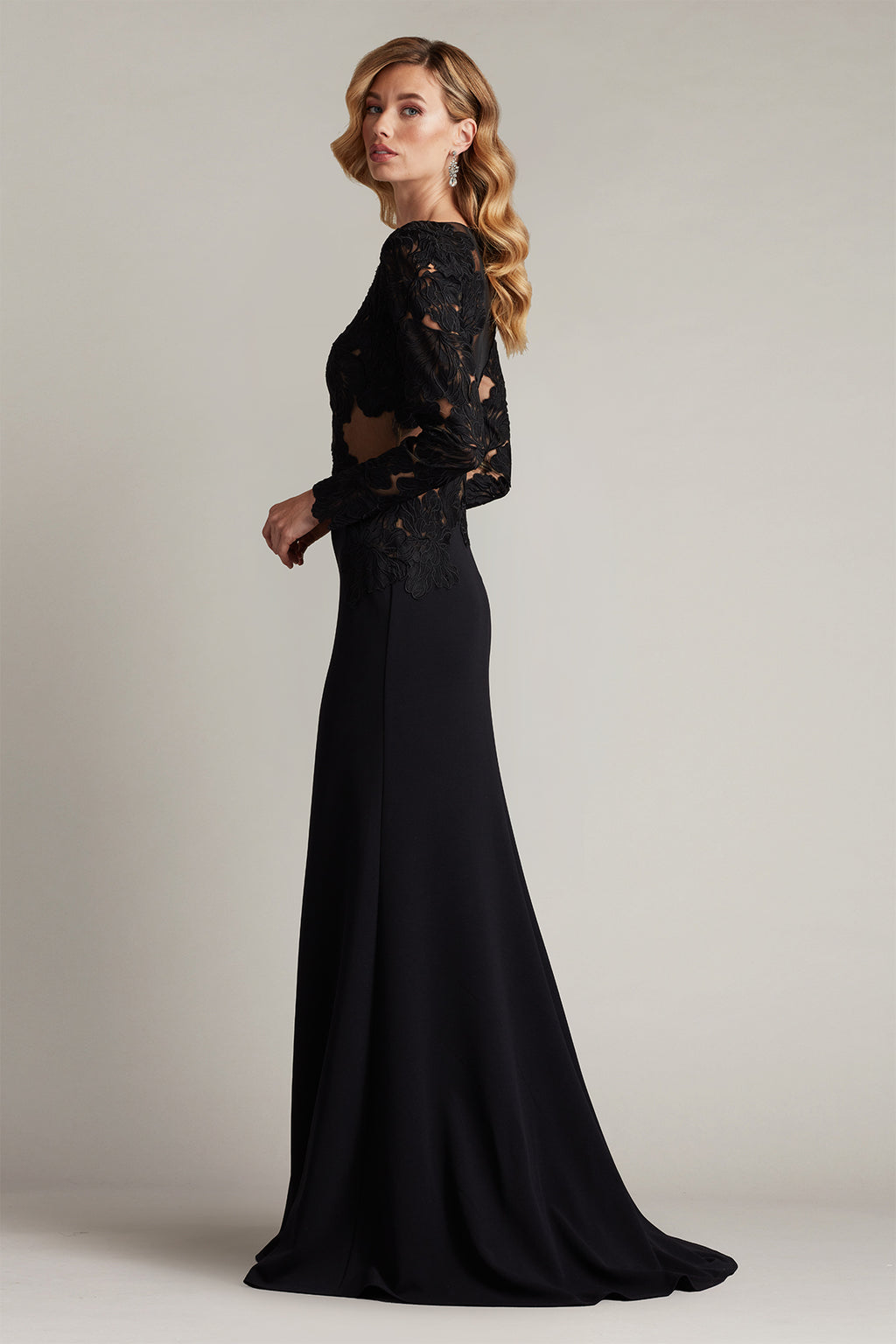 Caselle Embroidered Illusion Bodice Gown