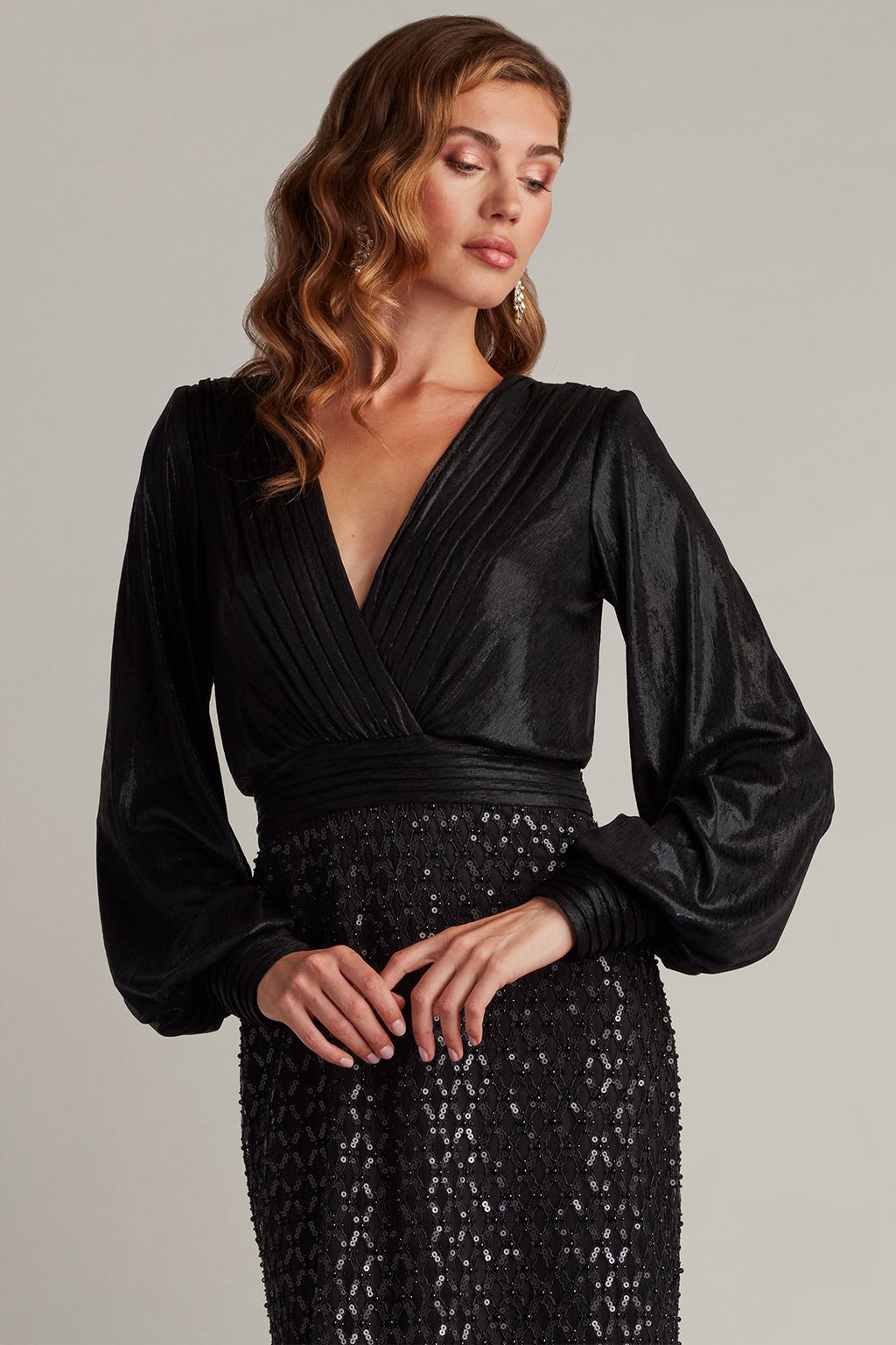 Amalia Sequin Embroidered Gown