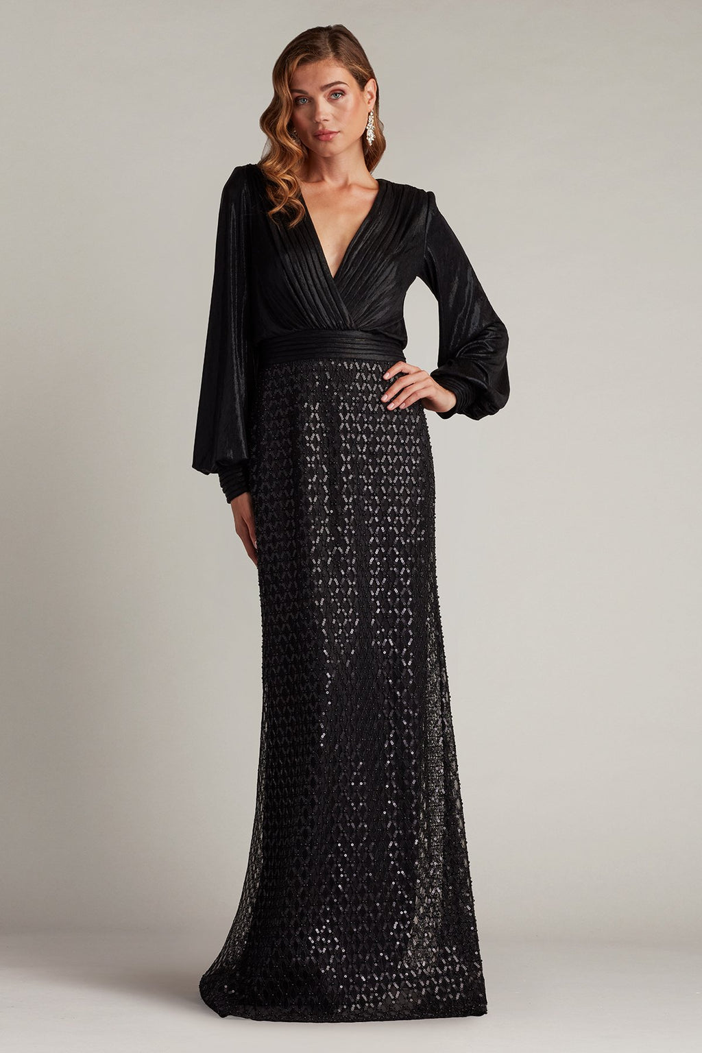 Amalia Sequin Embroidered Gown