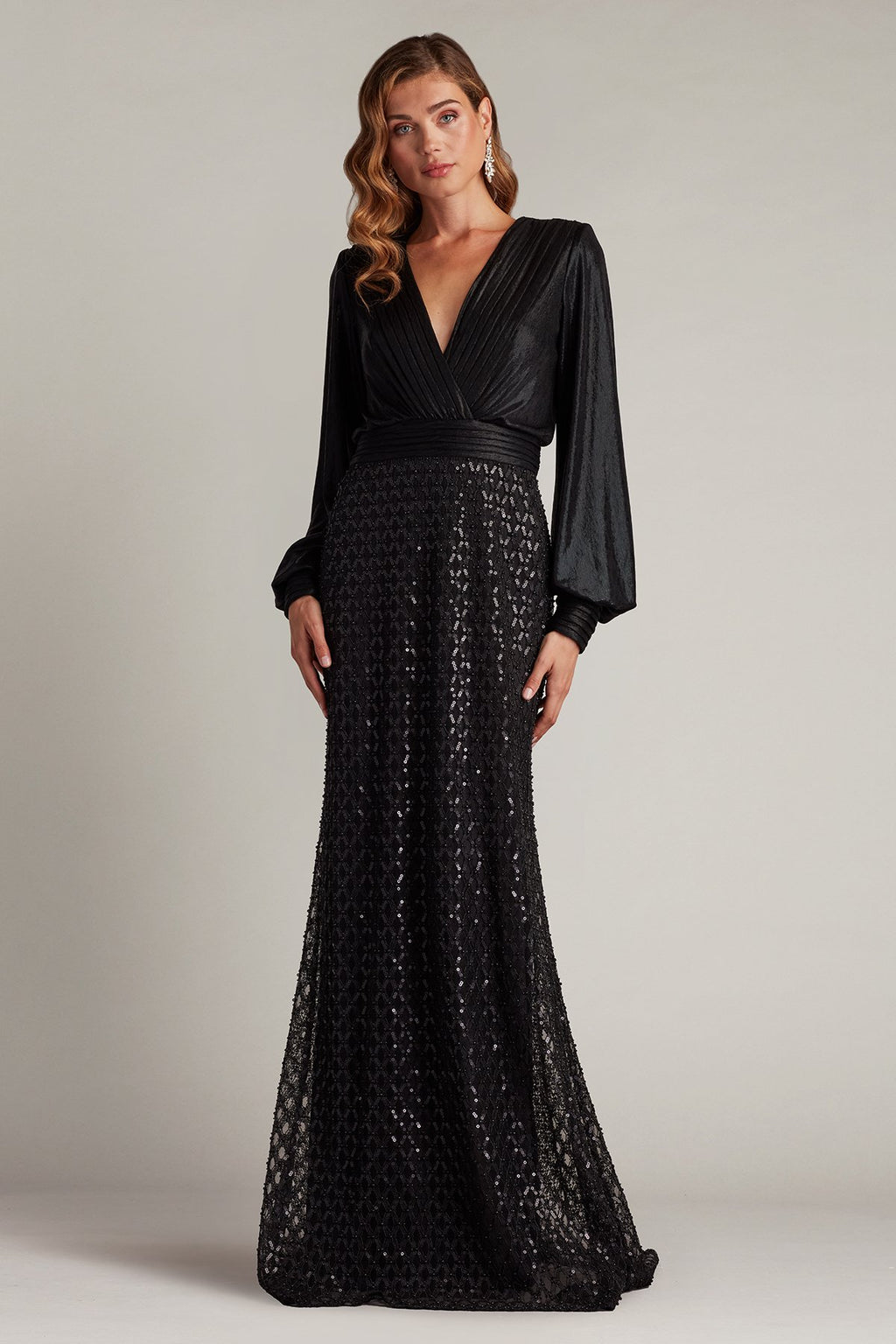 Amalia Sequin Embroidered Gown