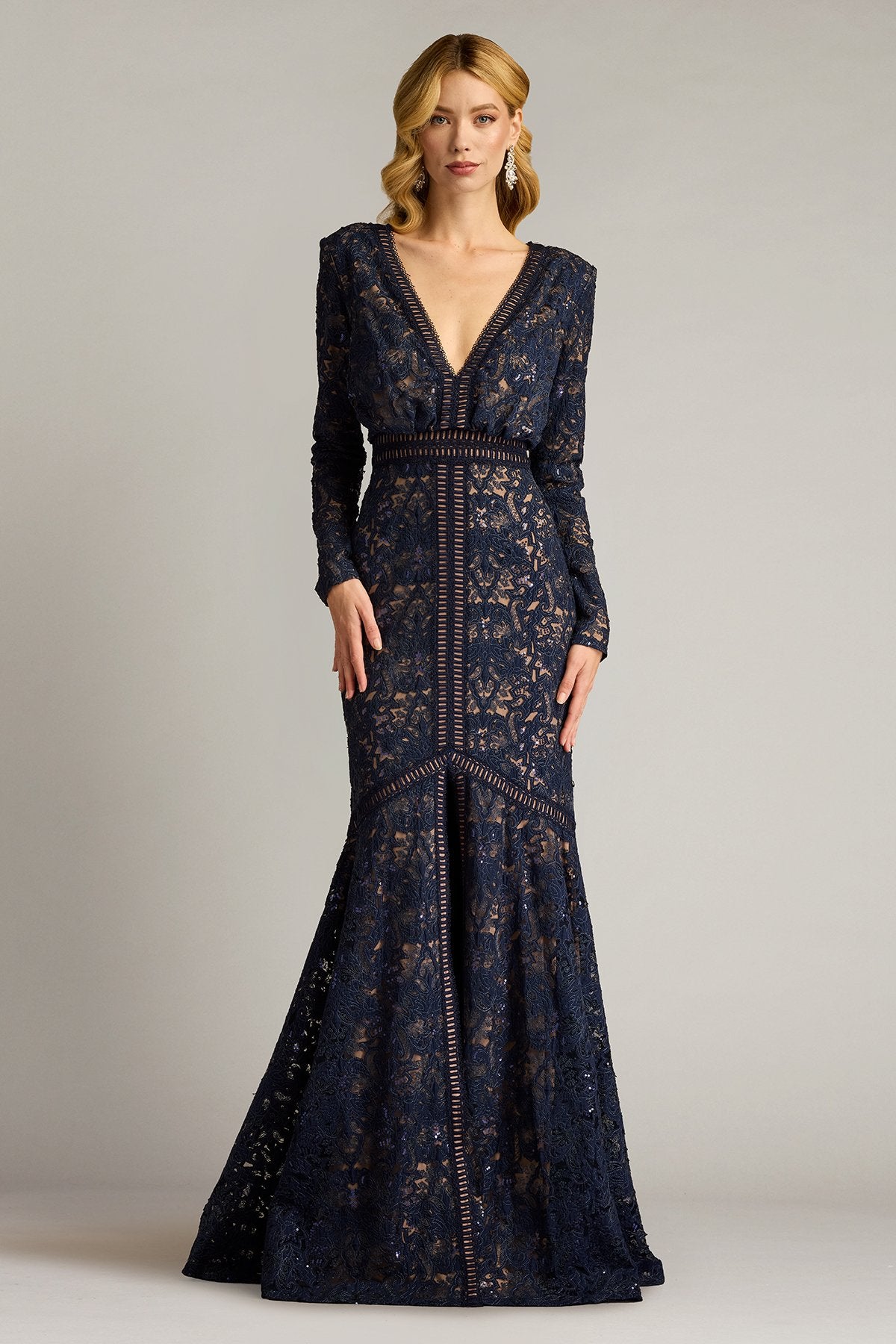 Alawa Sequin Embroidered Gown – Tadashi Shoji Official Online Boutique